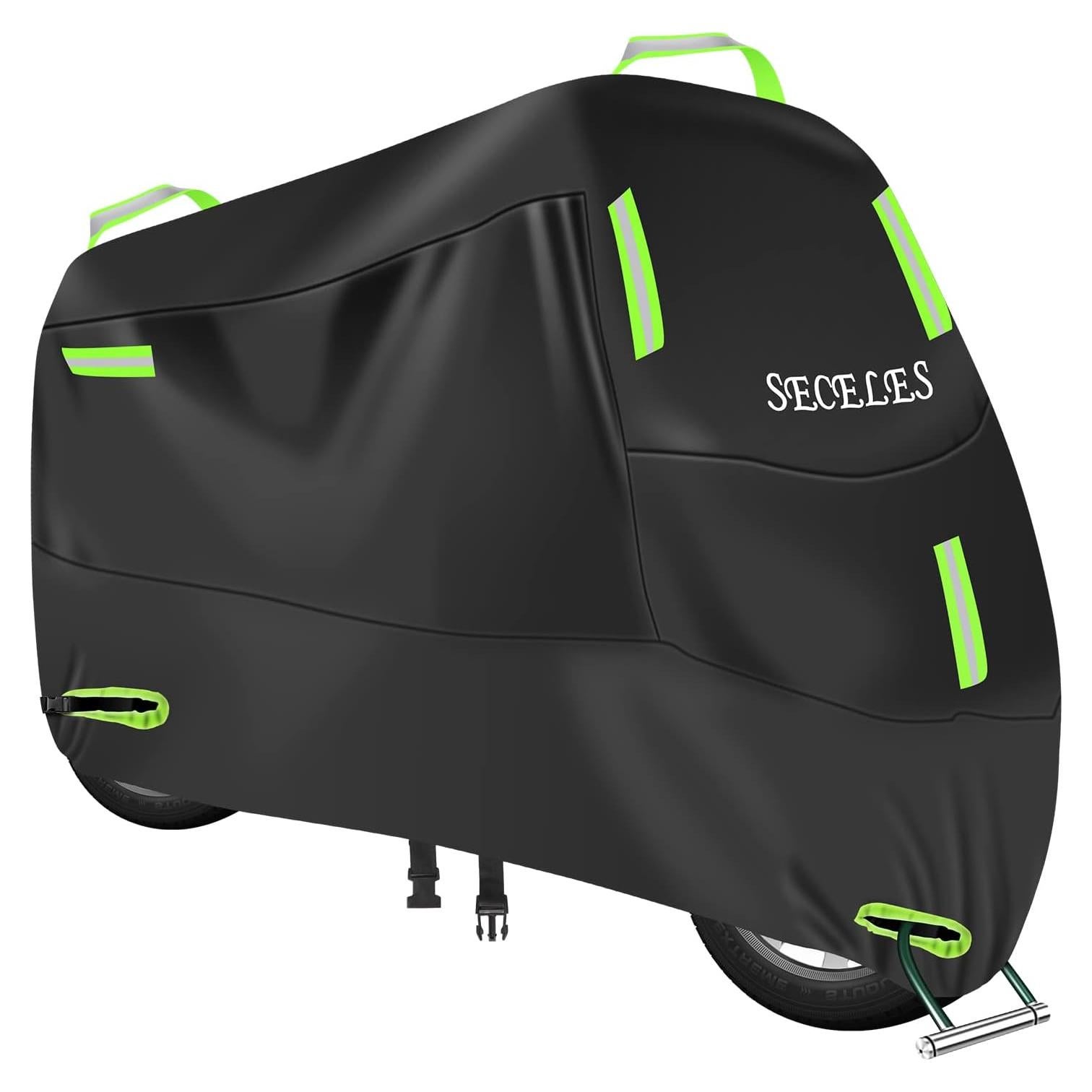 Funda para Motocicleta SECELES 300D Impermeable XXL Verde