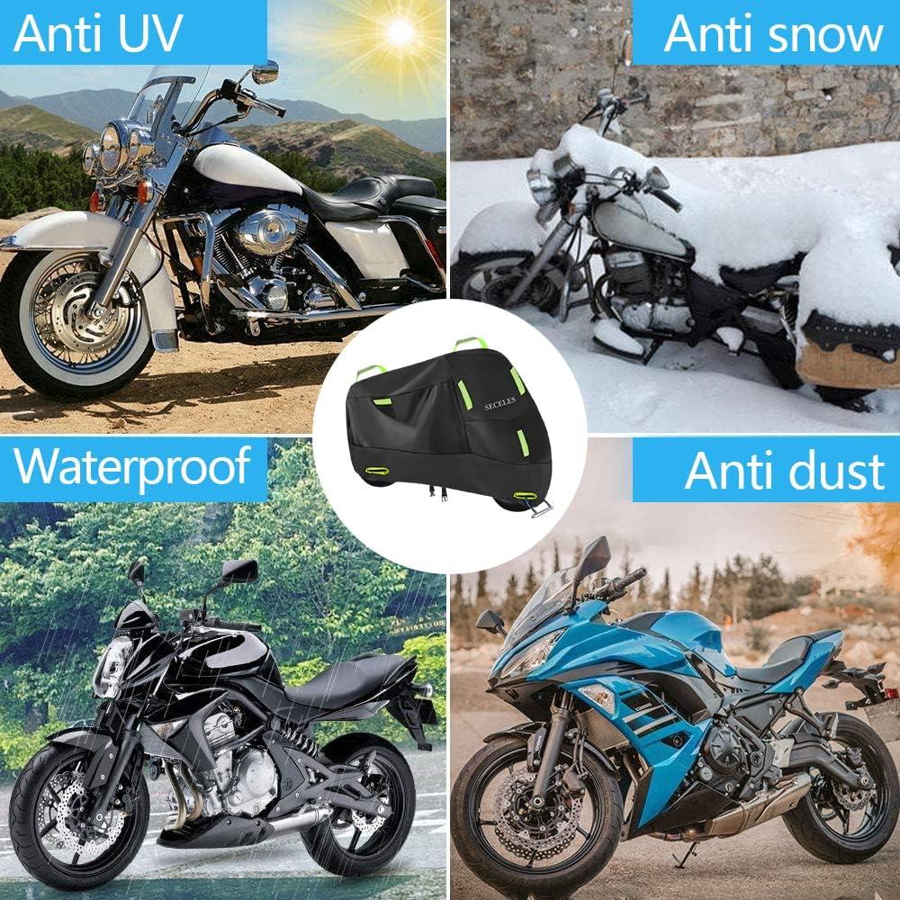 Funda para Motocicleta SECELES 300D Impermeable XXL Verde
