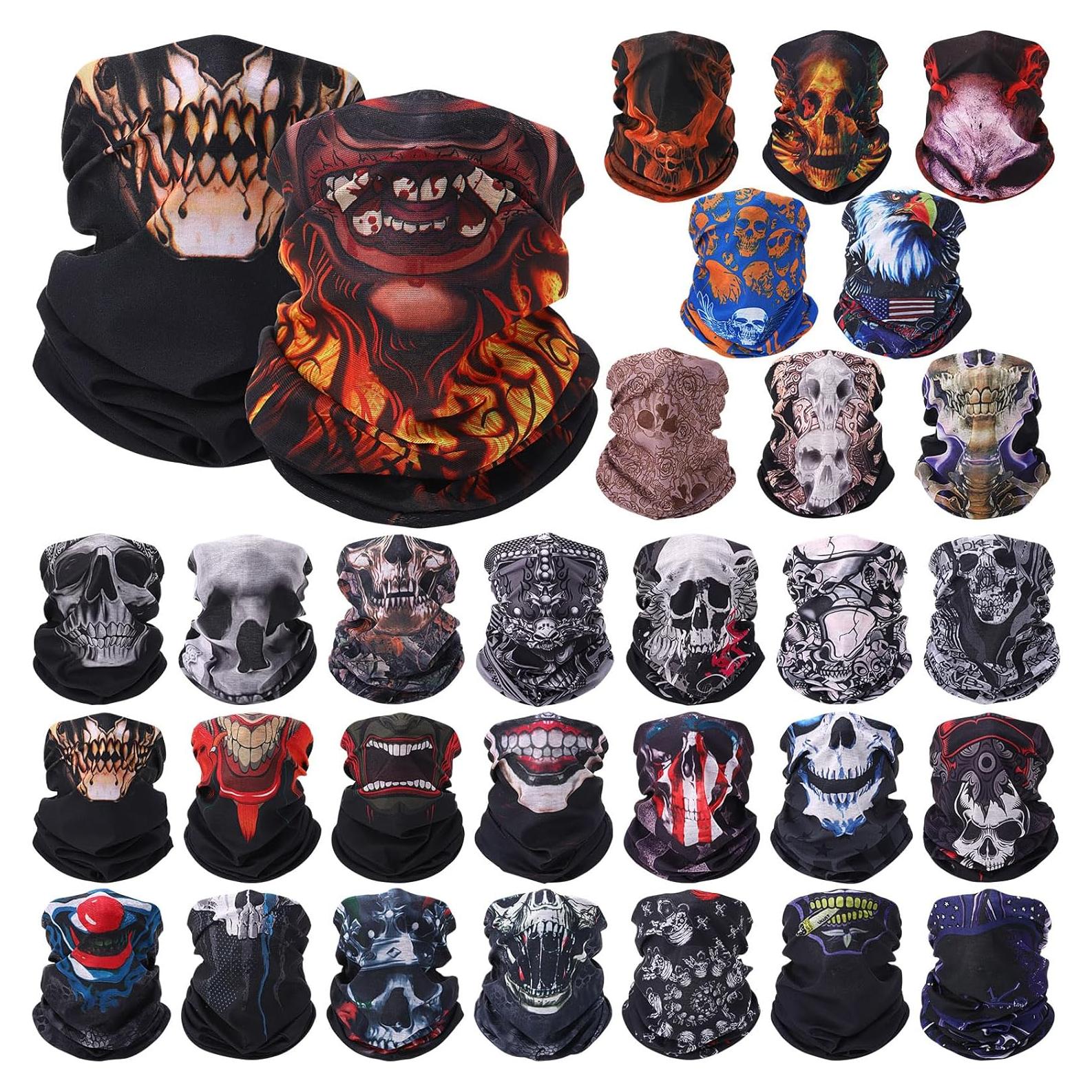 30 Pcs Gaiters de Cuello Calavera Tarpop para Halloween