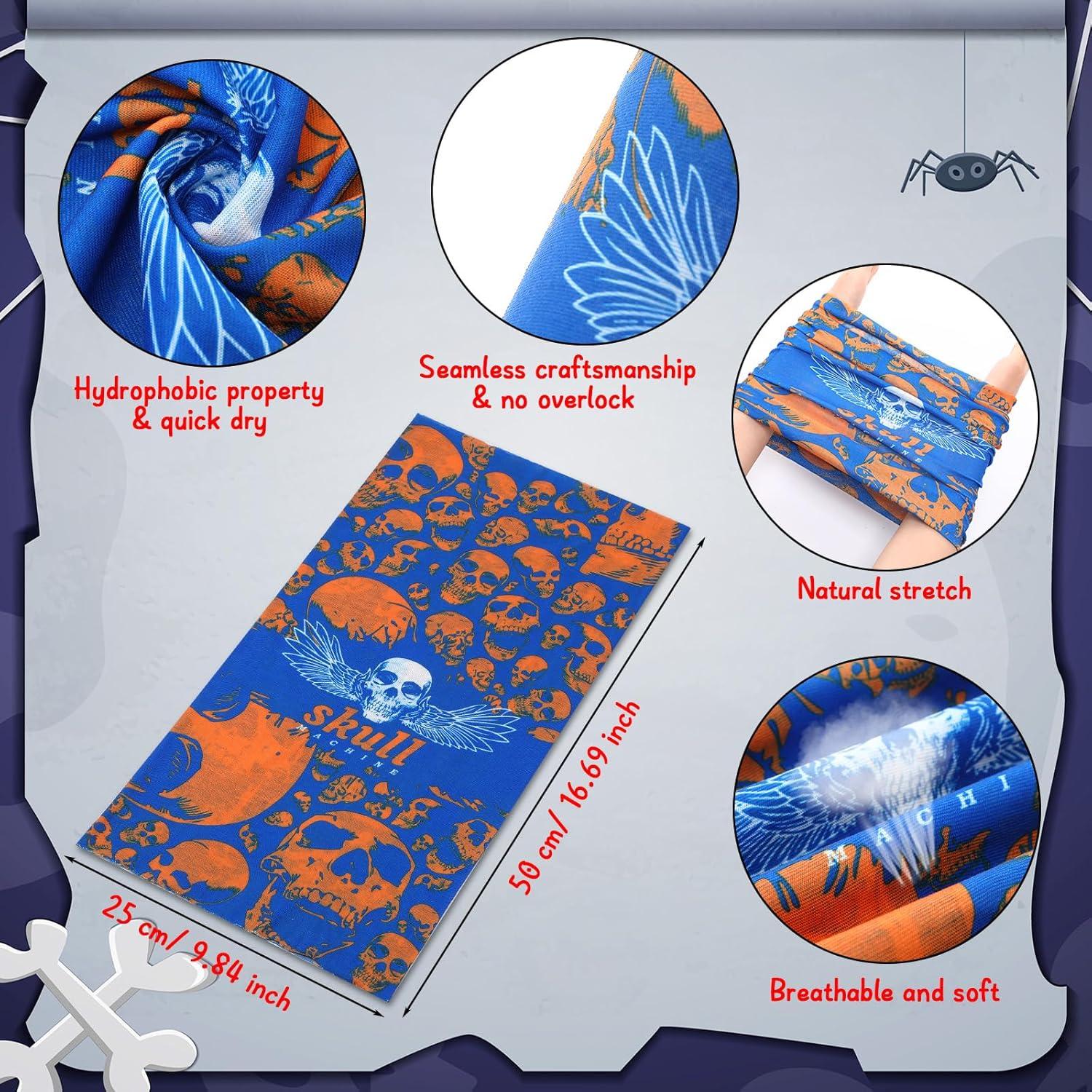 30 Pcs Gaiters de Cuello Calavera Tarpop para Halloween