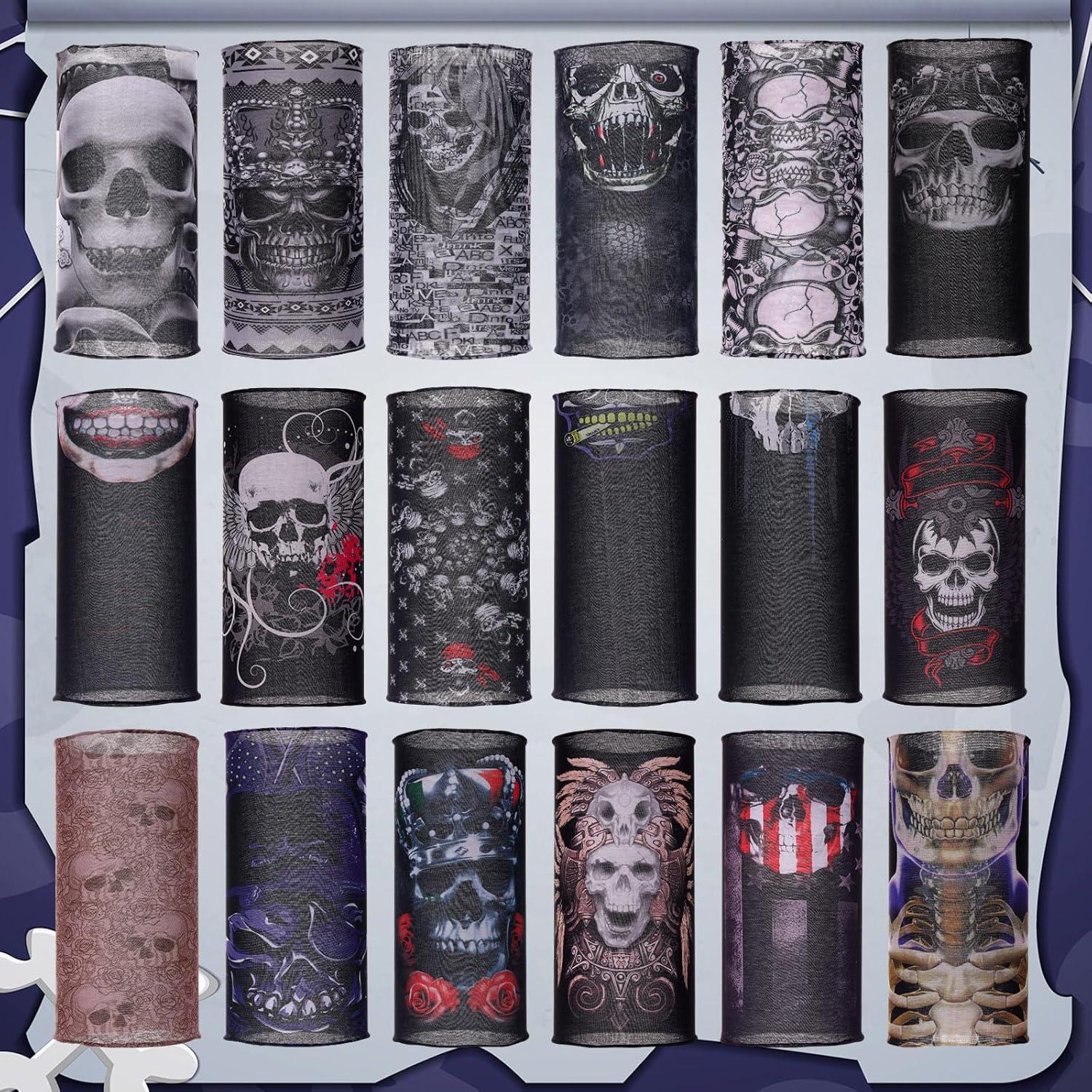 30 Pcs Gaiters de Cuello Calavera Tarpop para Halloween