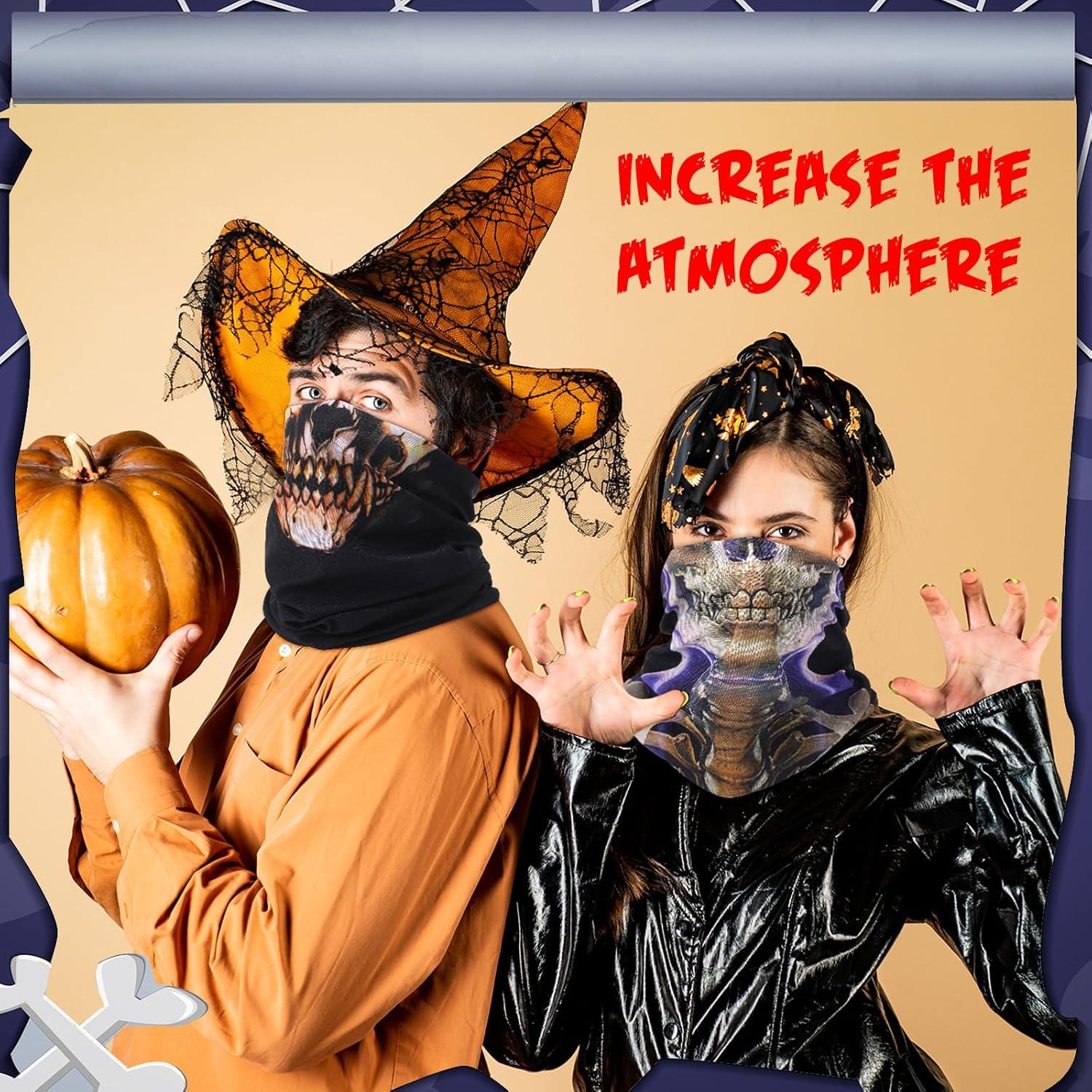 30 Pcs Gaiters de Cuello Calavera Tarpop para Halloween