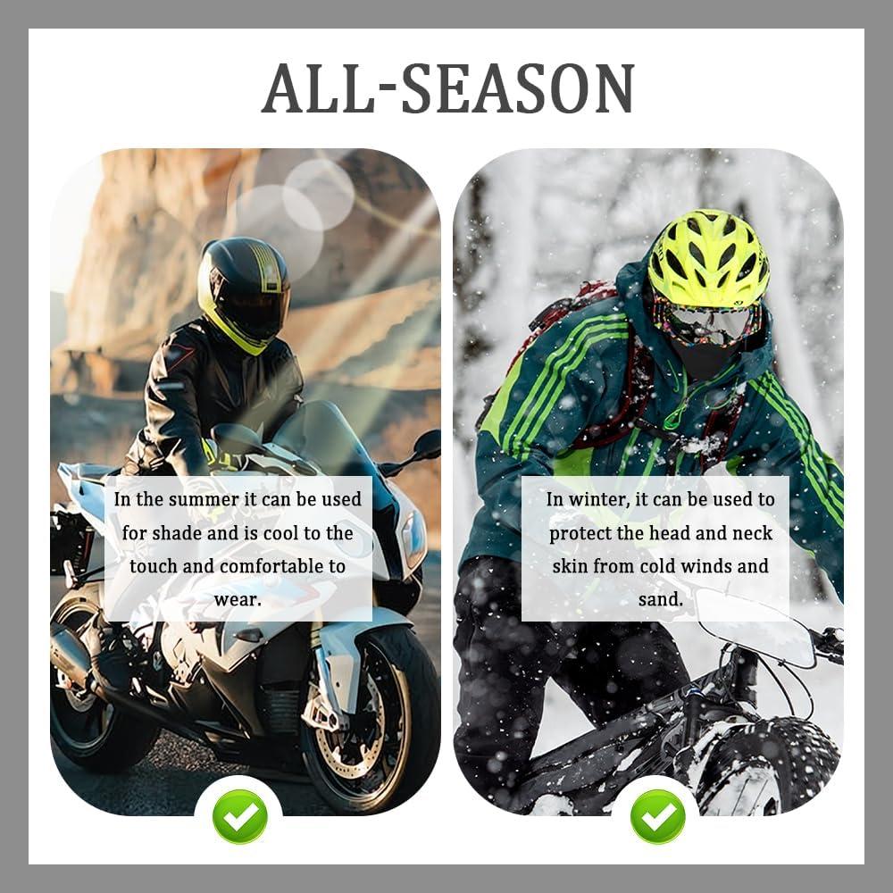 Pasamontañas Transpirable YGDMD para Esquí y Motocicleta Negro