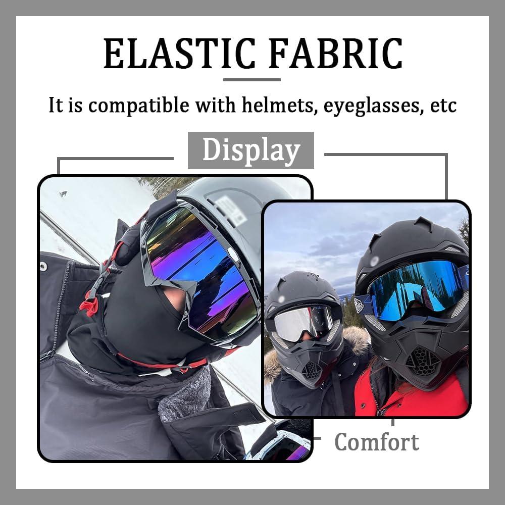 Pasamontañas Transpirable YGDMD para Esquí y Motocicleta Negro