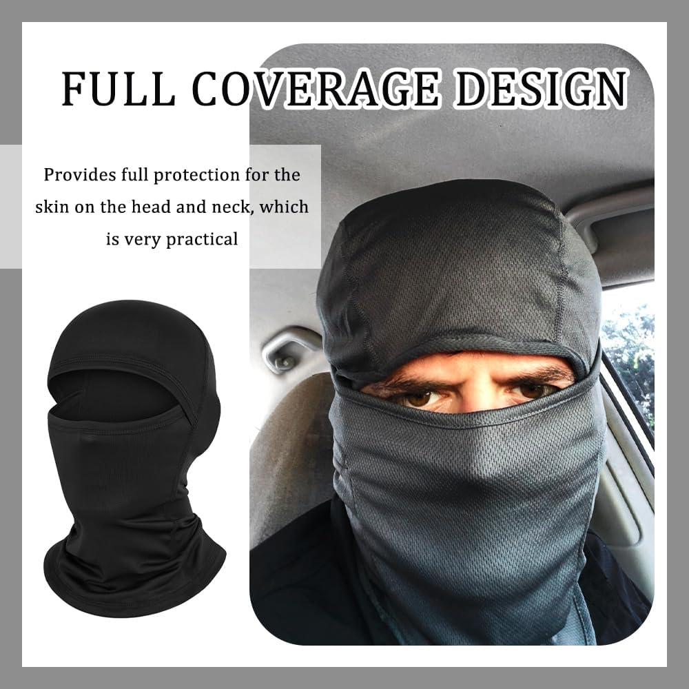 Pasamontañas Transpirable YGDMD para Esquí y Motocicleta Negro