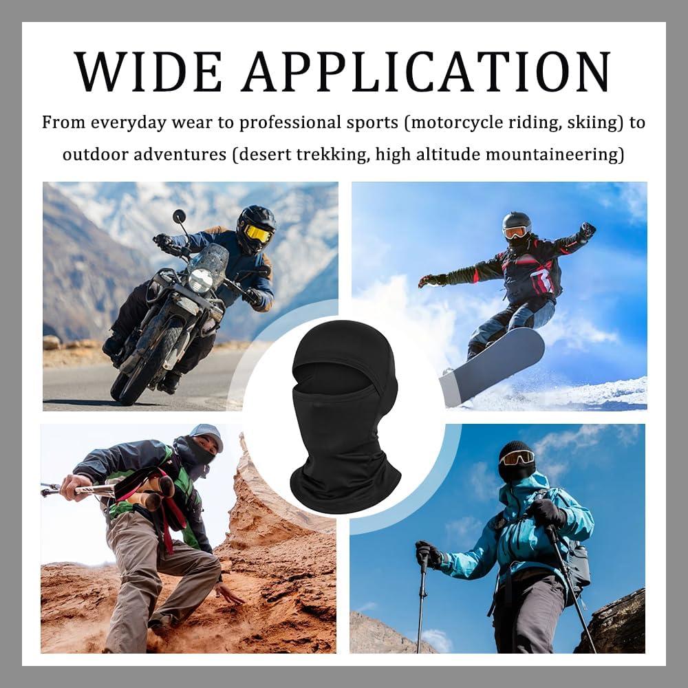 Pasamontañas Transpirable YGDMD para Esquí y Motocicleta Negro