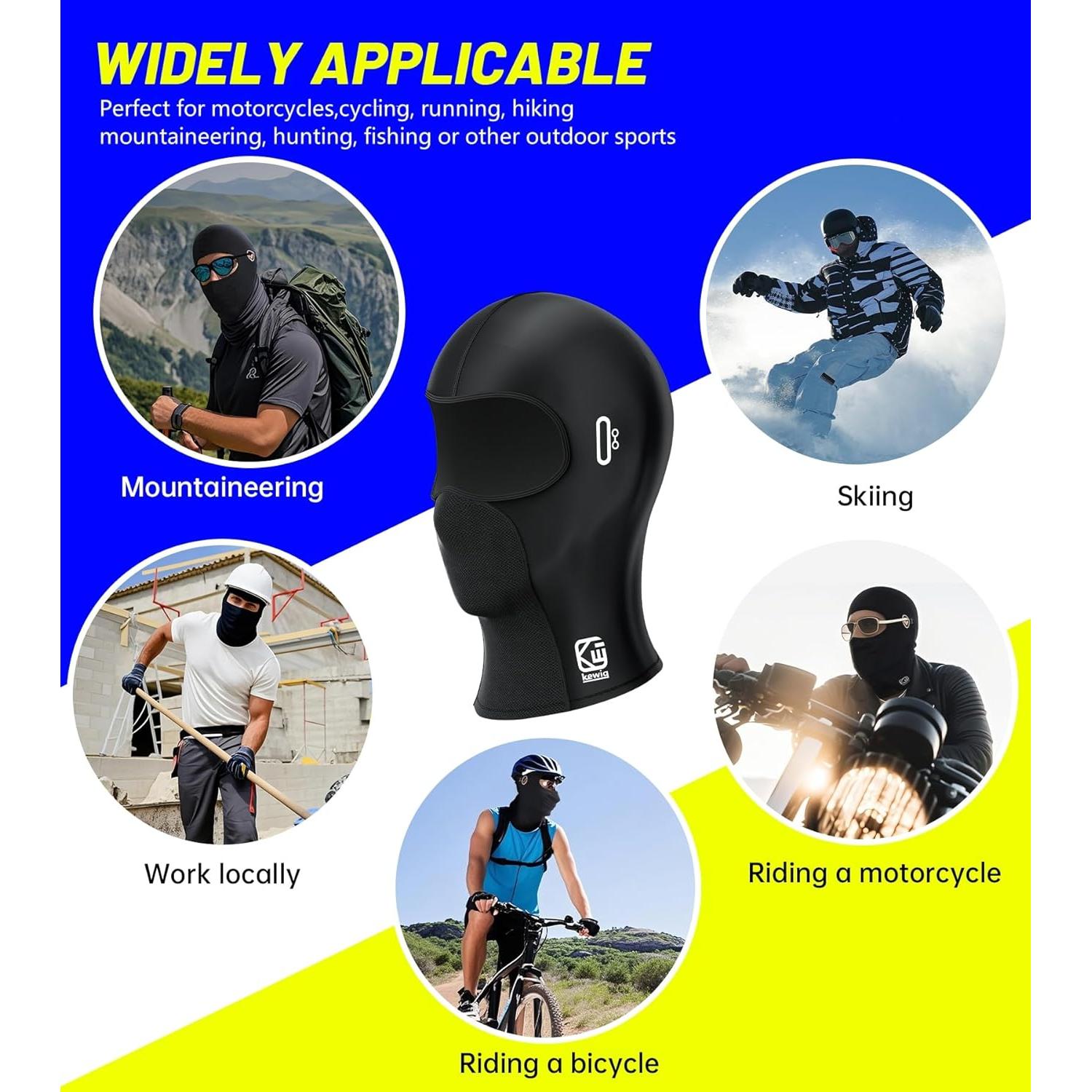 Mascarilla Balaclava Kewig KWG-HD-1 Refrigerante UV para Verano