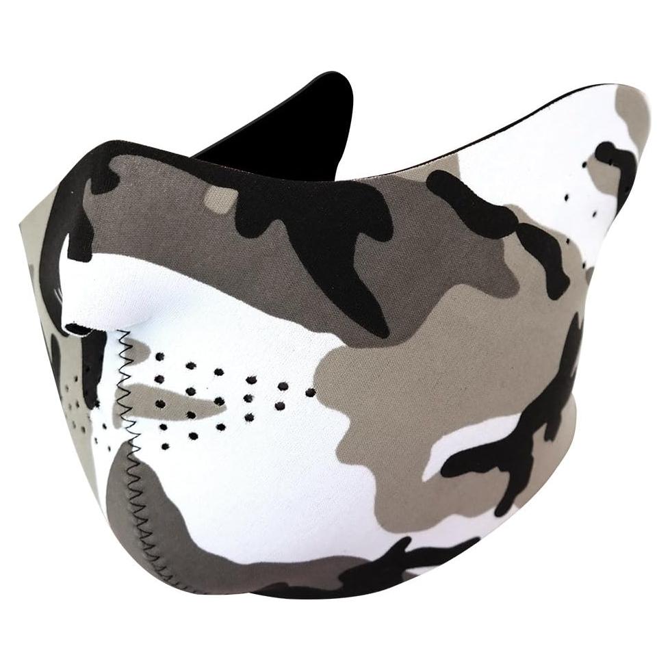 Máscara de media cara neopreno ajustable para frío