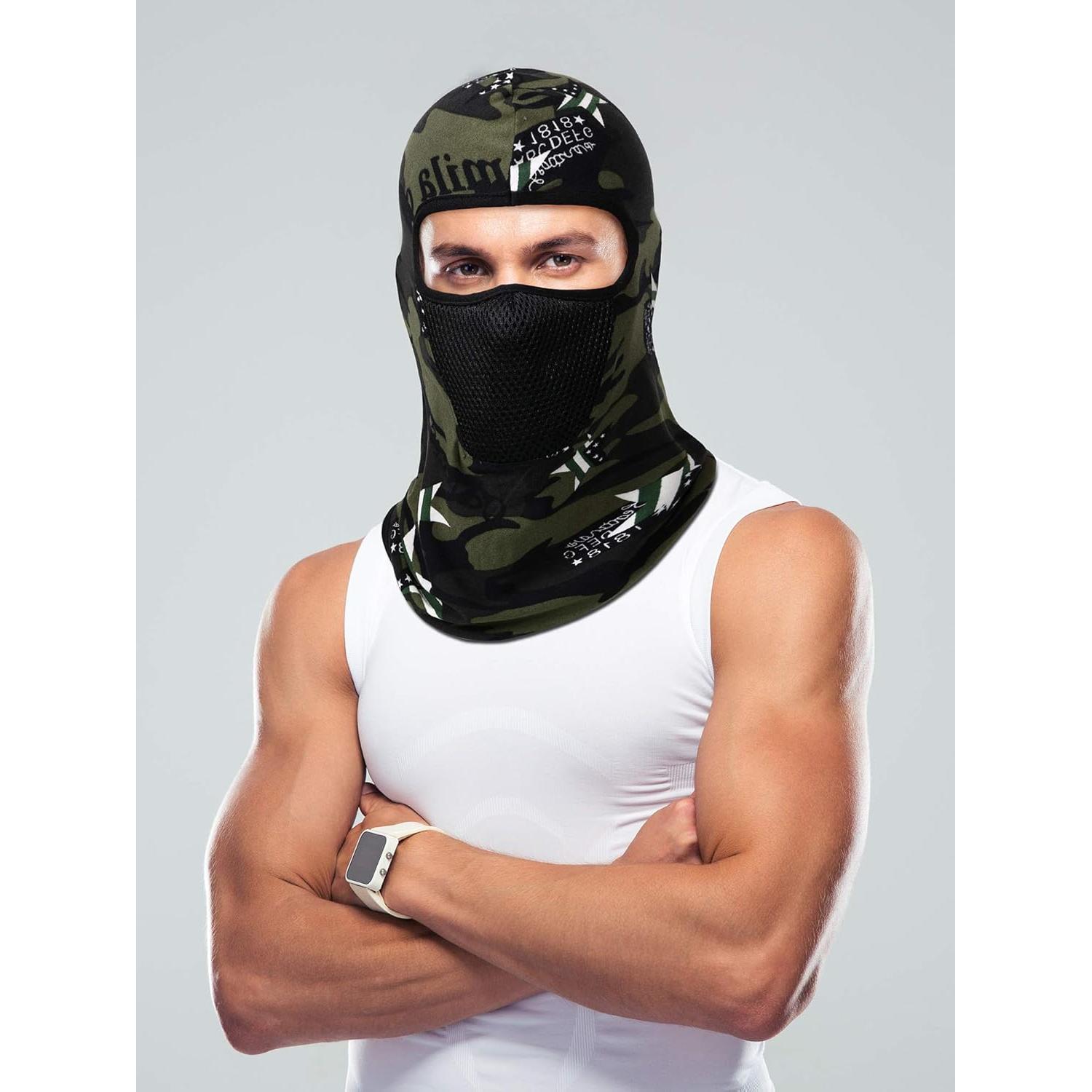 3 Piezas Máscara Balaclava Camo Transpirable para Hombres
