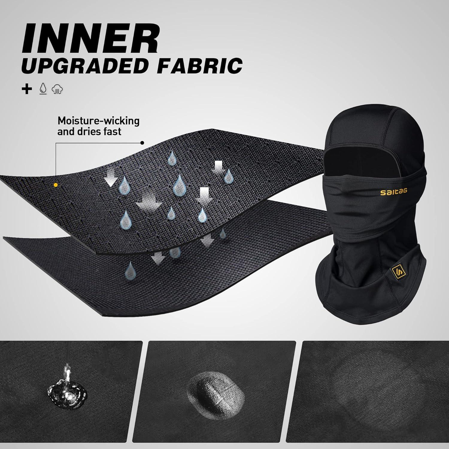 Máscara Balaclava a Prueba de Viento para Climas Fríos - 2 Pack Negro