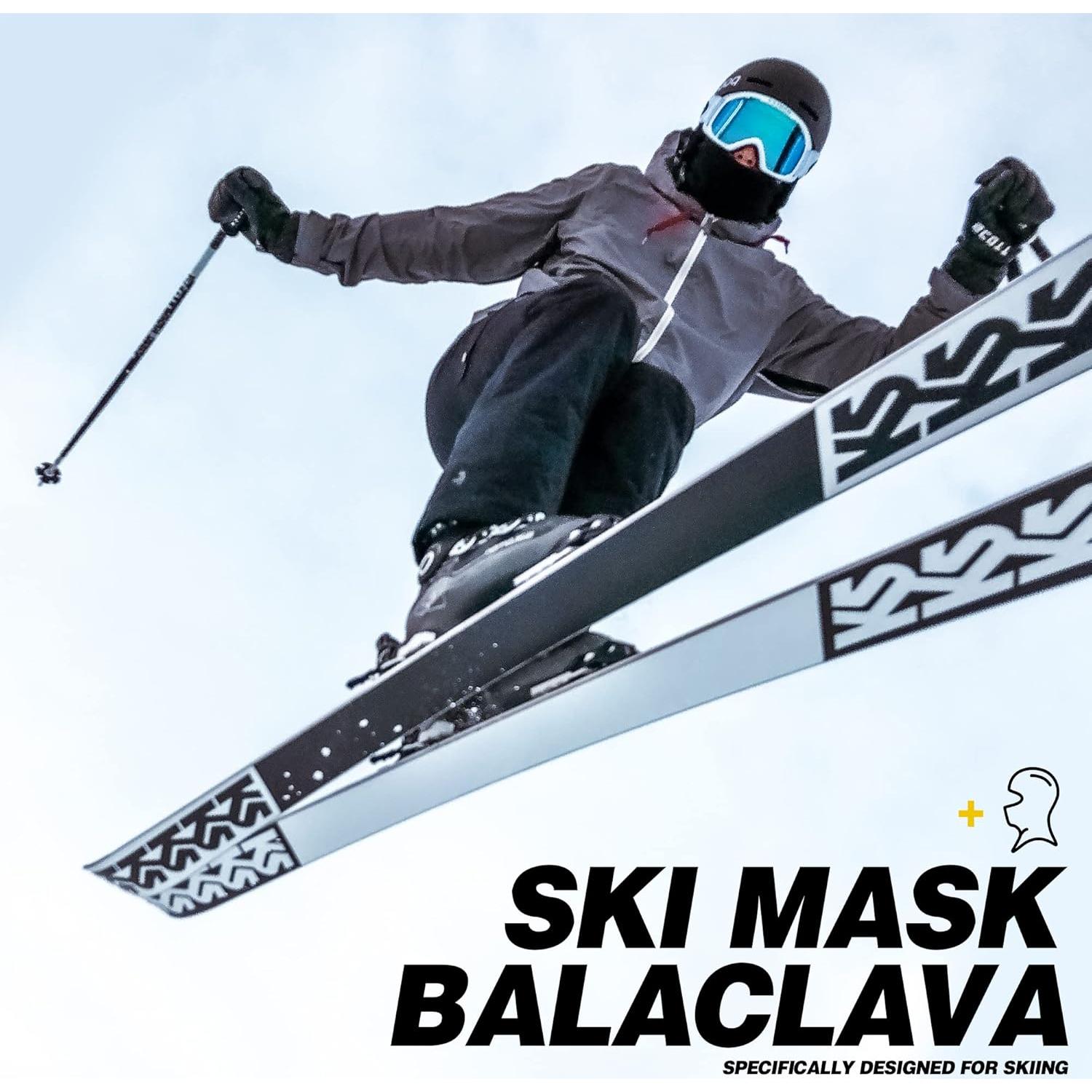 Máscara Balaclava a Prueba de Viento para Climas Fríos - 2 Pack Negro