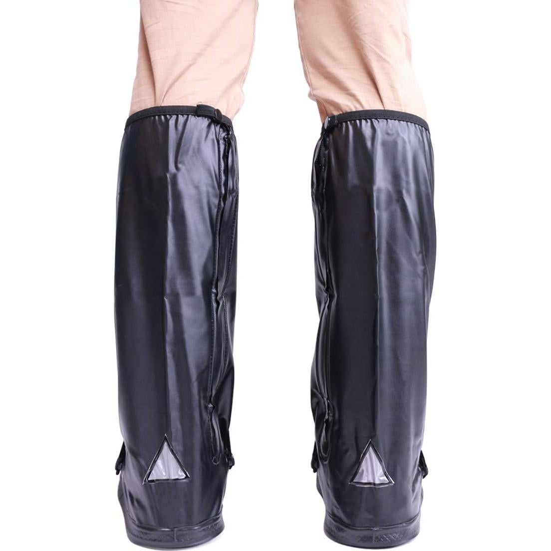 Cubierta de Zapato Impermeable VXAR 3XL Negro para Lluvia