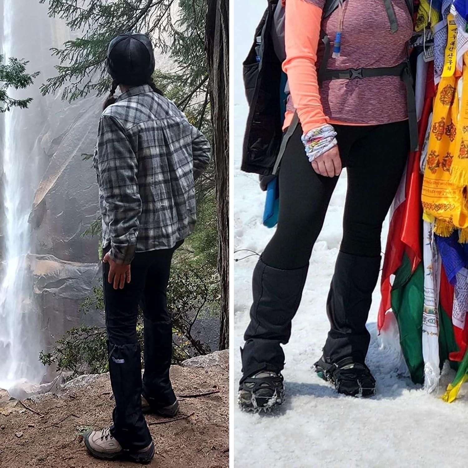 Gaiters de Senderismo Azarxis Impermeables 600D Oxford Negro