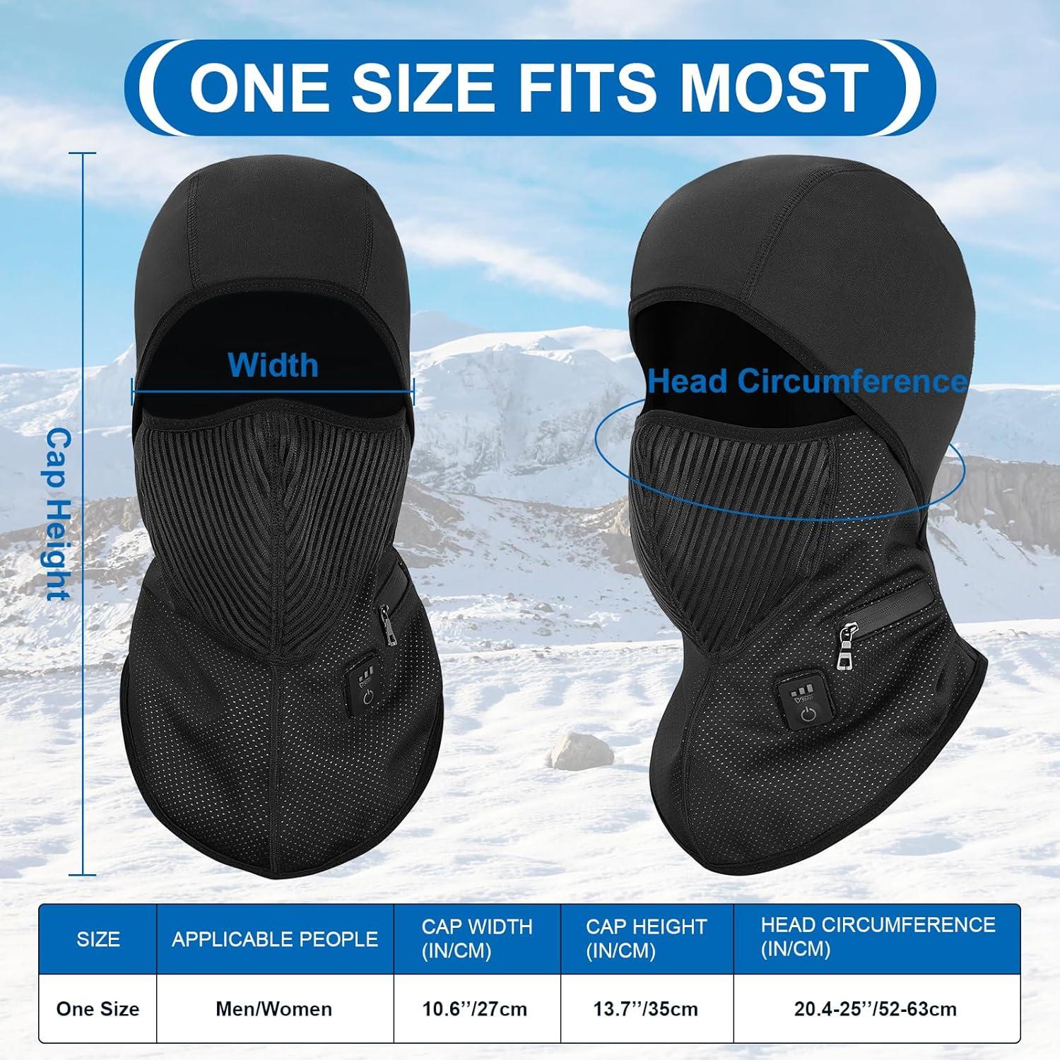 Pasamontañas Calentado V.Step Control APP Unisex Negro