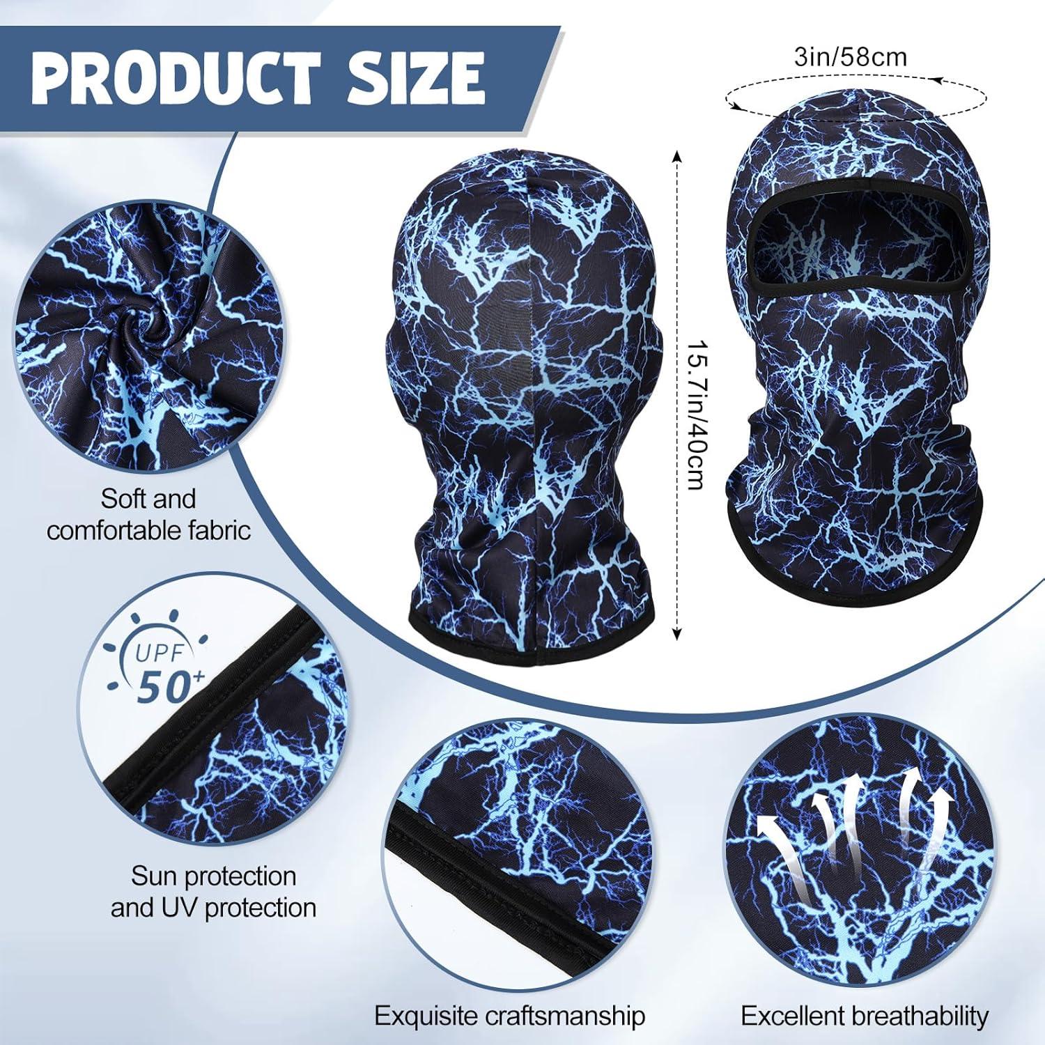 Geyoga Balaclava Invierno 12 Pcs Unisex Camo A Prueba de Viento