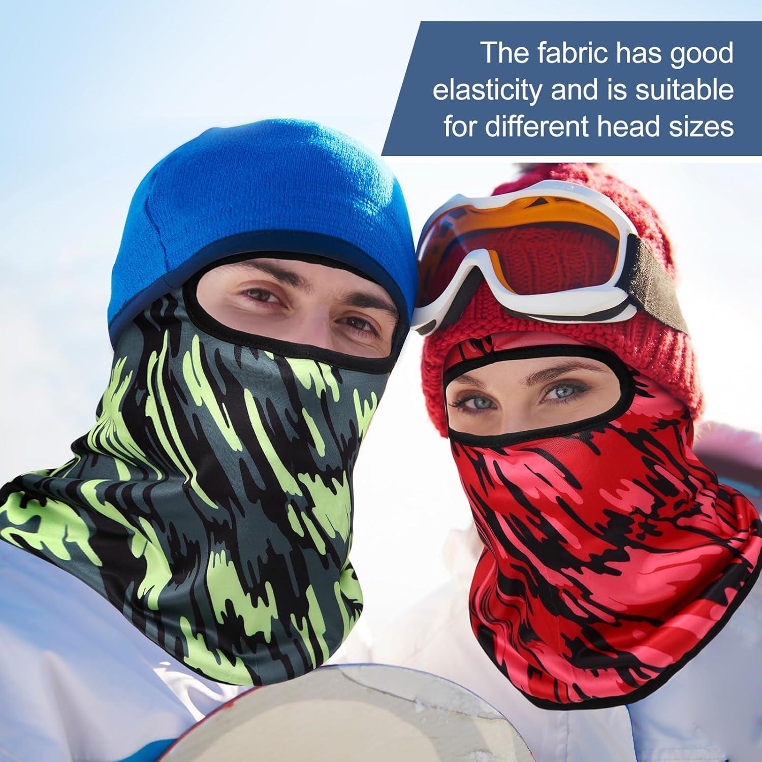 Geyoga Balaclava Invierno 12 Pcs Unisex Camo A Prueba de Viento
