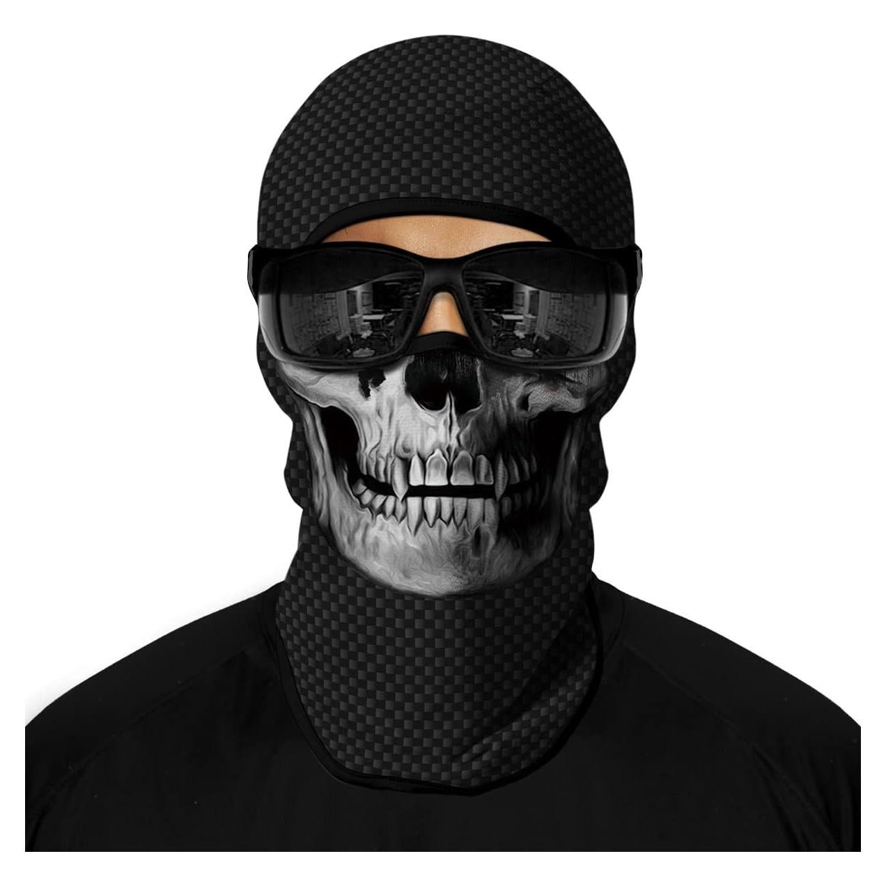 Máscara Balaclava 3D Red Plume Unisex para Motocicleta