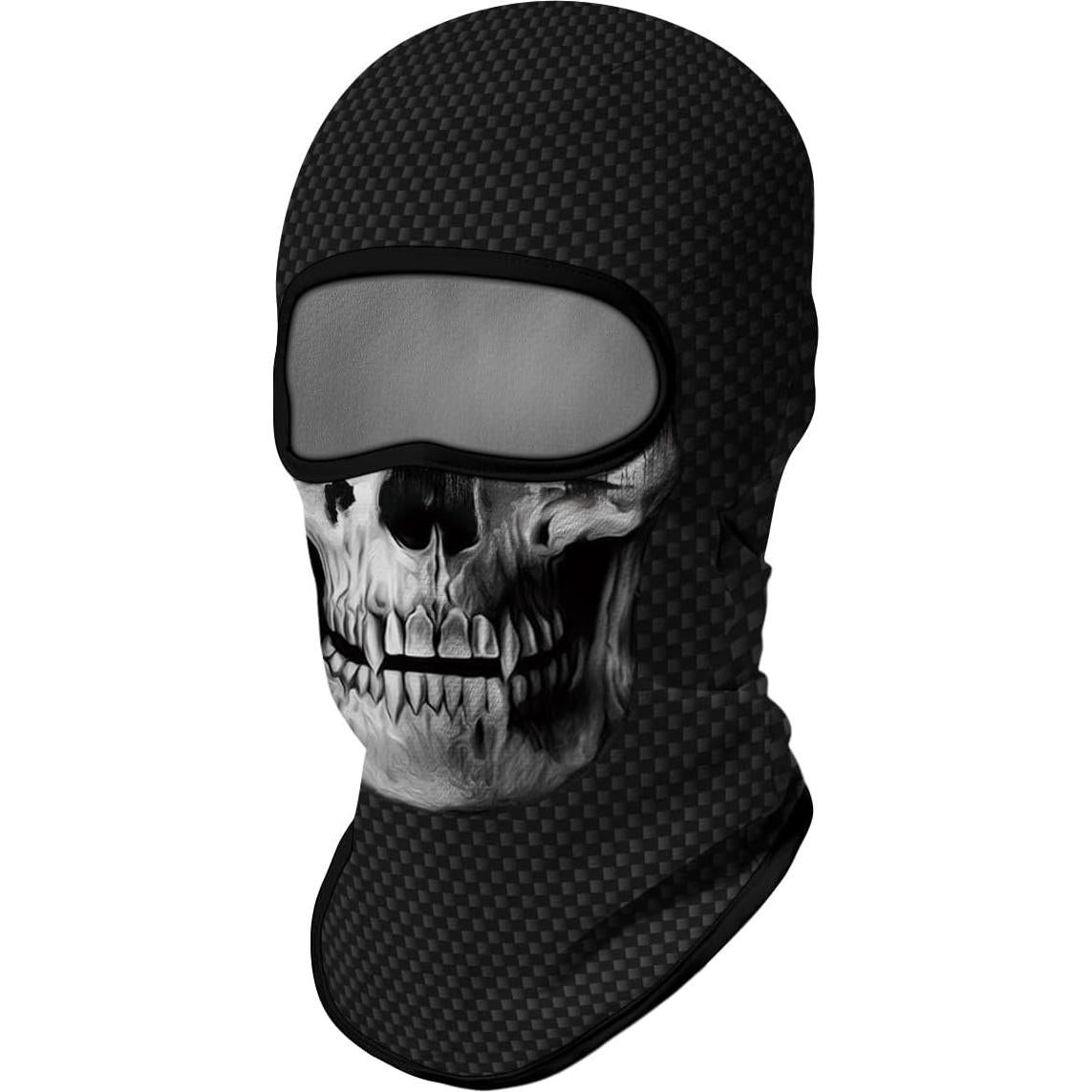 Máscara Balaclava 3D Red Plume Unisex para Motocicleta