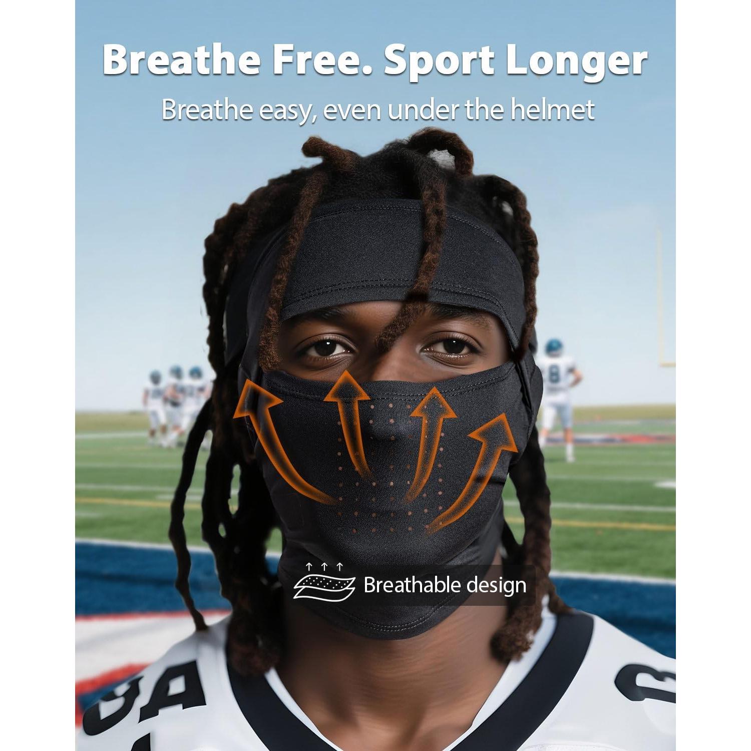 RIGWARL Balaclava de Esquí Negra Abierta Transpirable para Hombre