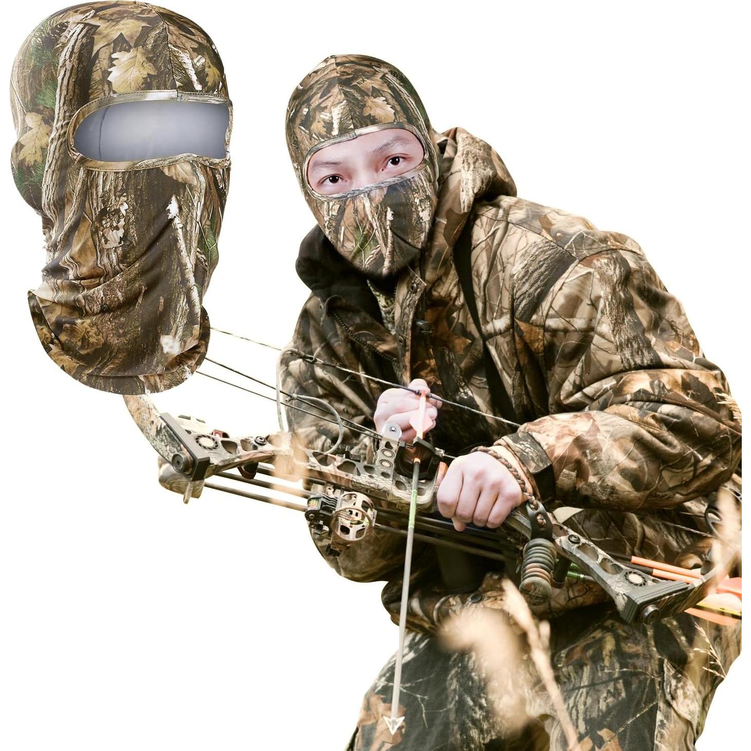 Máscara Facial Camo WTACTFUL para Caza - Transpirable y Ligera