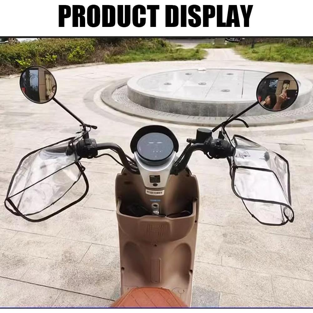 Guantes de Manillar de Motocicleta MIUPOO Impermeables Transparentes