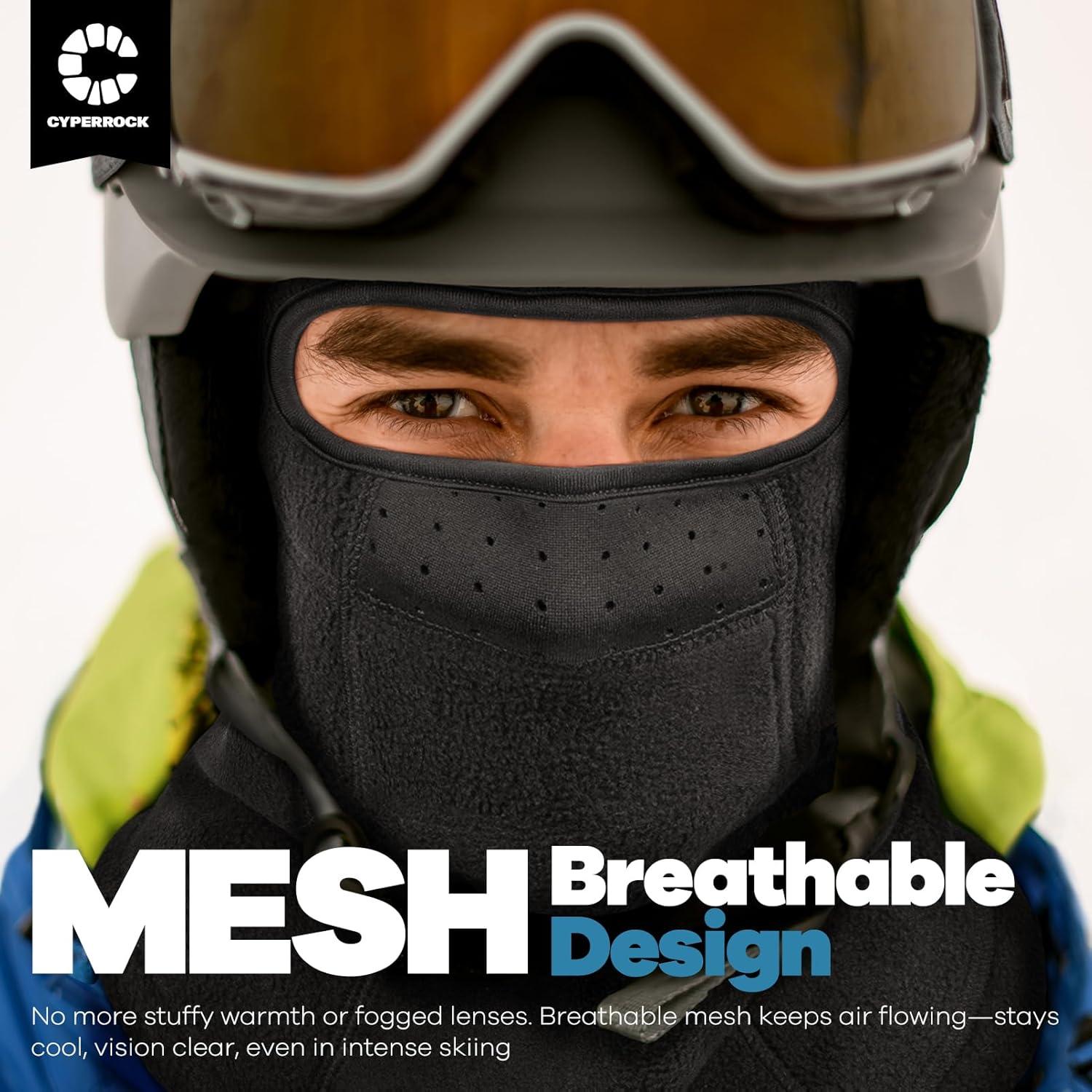 Balaclava Térmica Cyperock Negra a Prueba de Viento