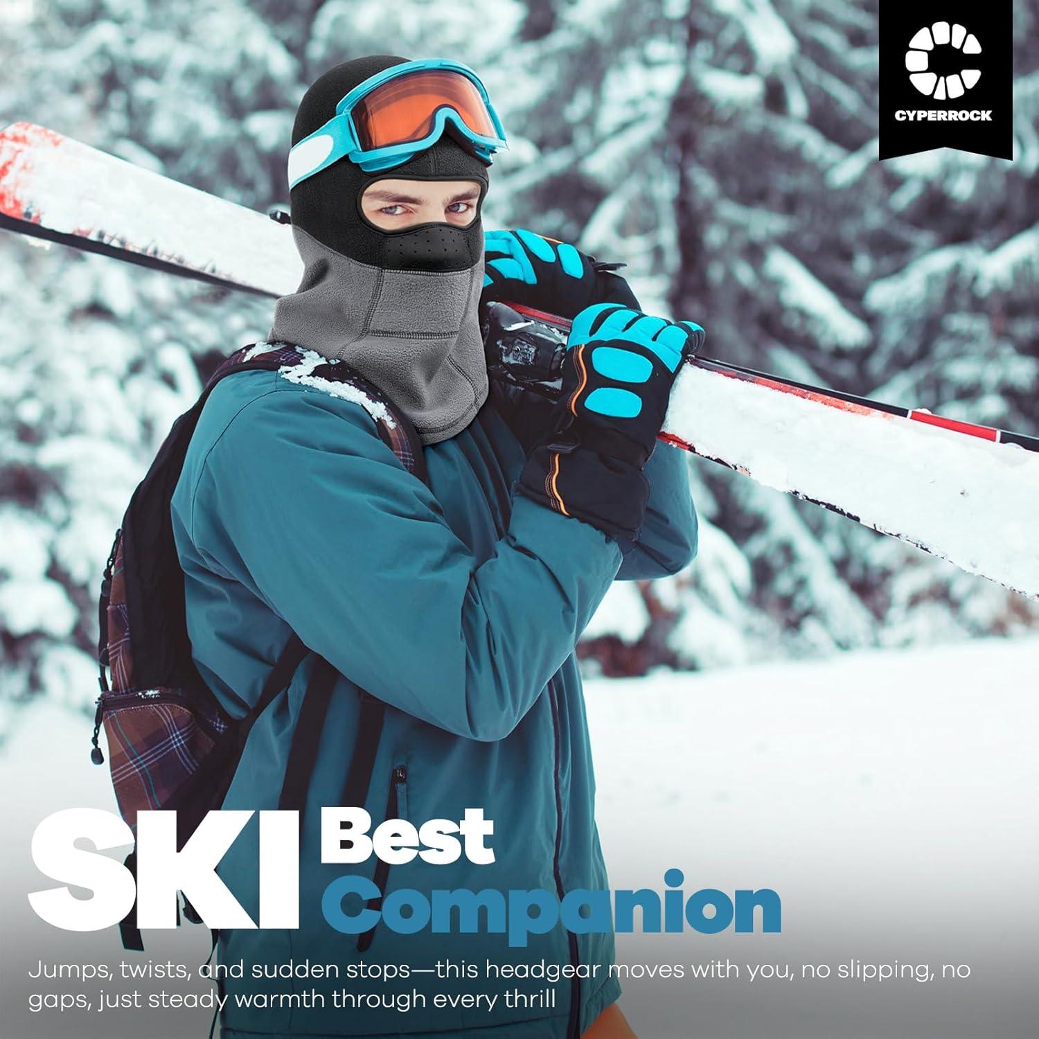 Balaclava Térmica Cyperock Negra a Prueba de Viento