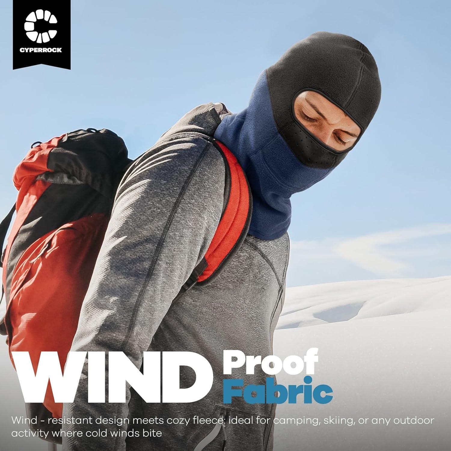 Balaclava Térmica Cyperock Negra a Prueba de Viento