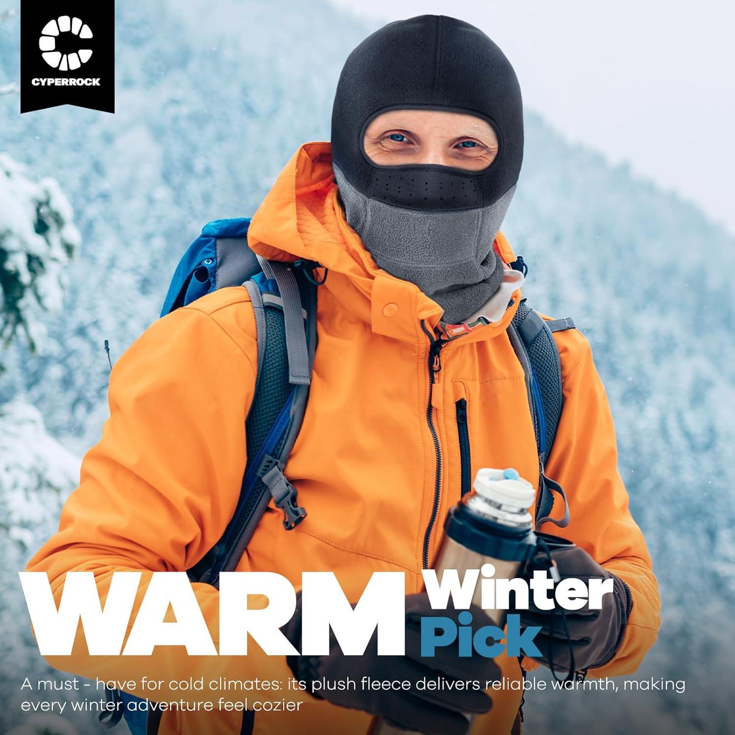 Balaclava Térmica Cyperock Negra a Prueba de Viento