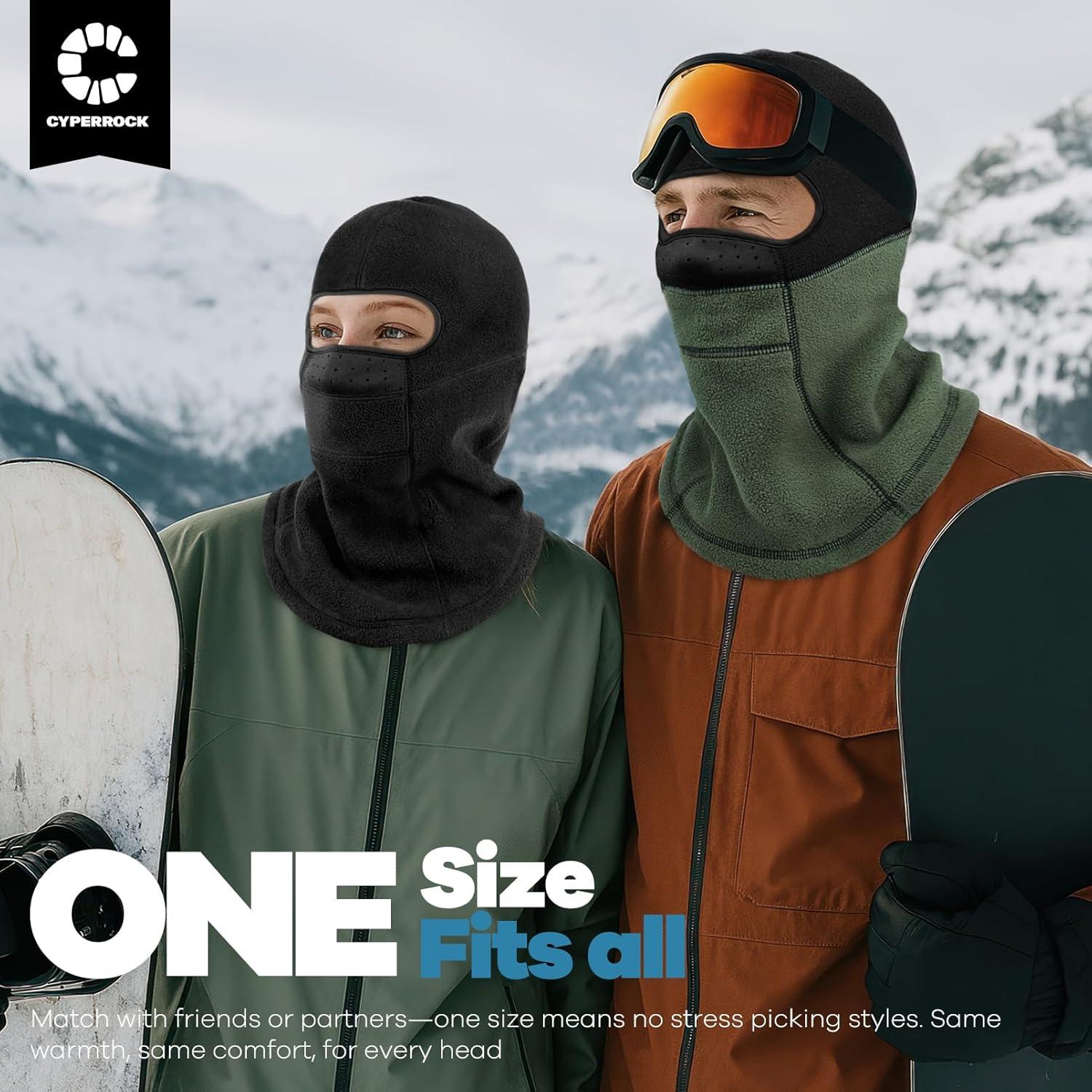 Balaclava Térmica Cyperock Negra a Prueba de Viento