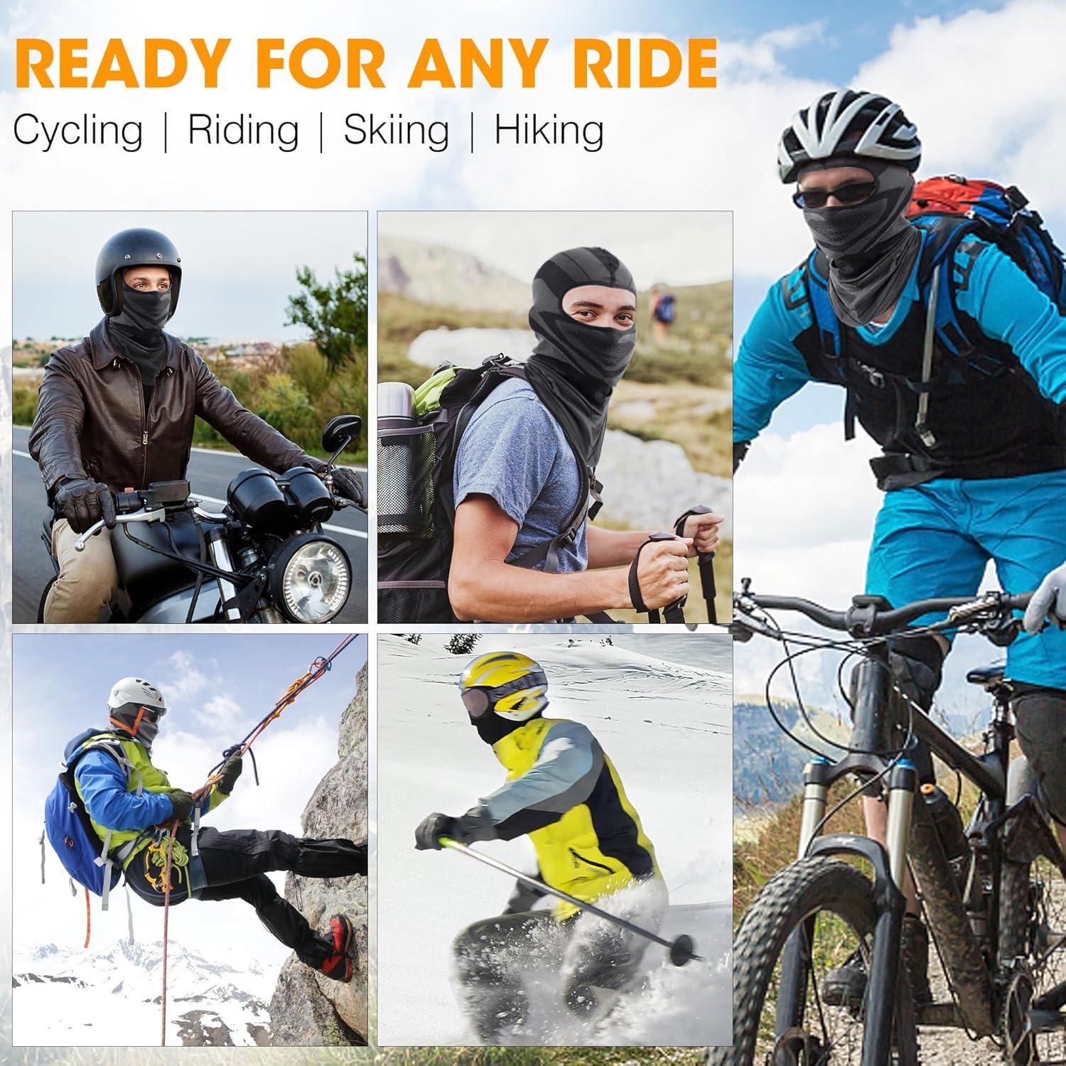 Pasamontañas Transpirable WTACTFUL para Motocicleta y Ciclismo