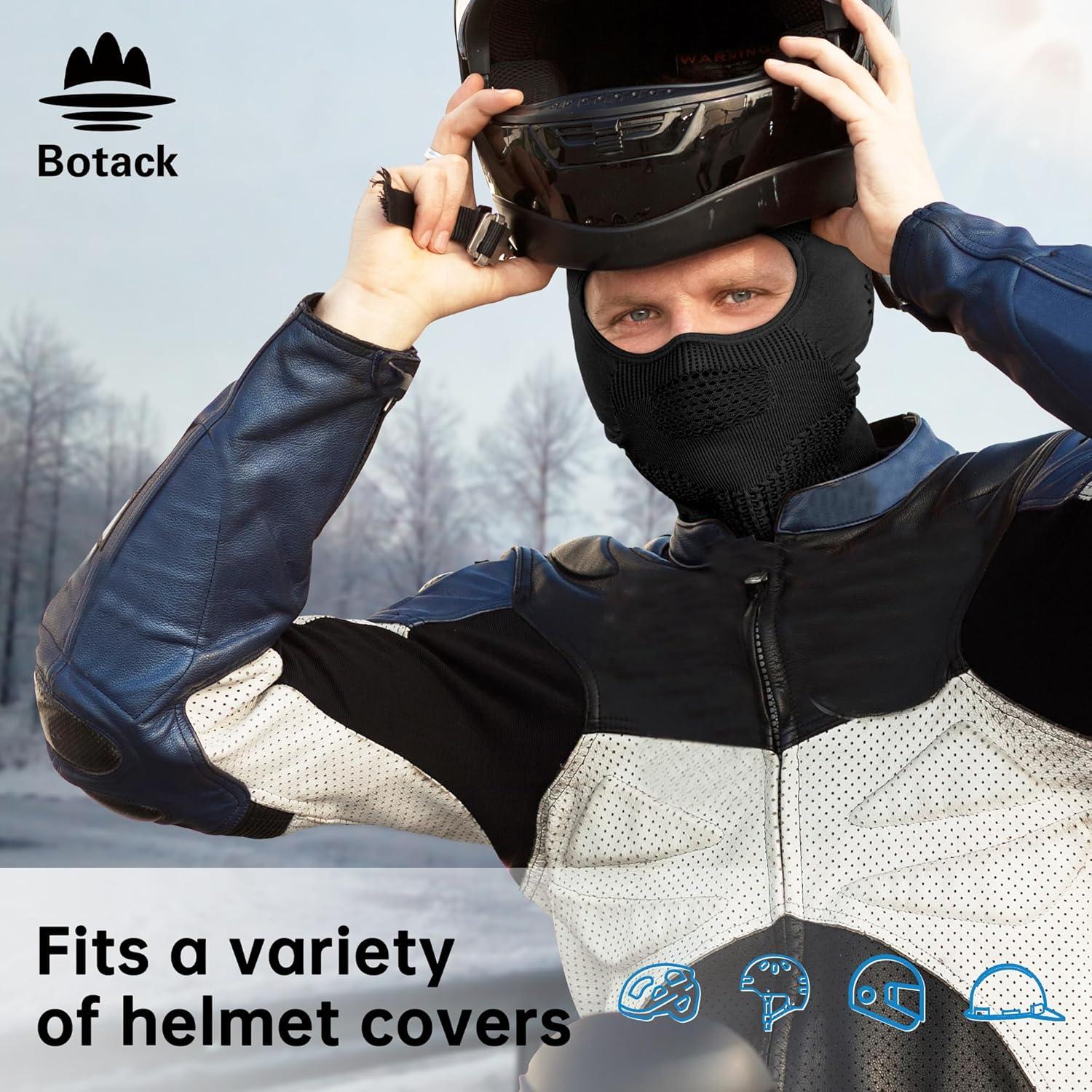 Pasamontañas Térmico Botack Negro para Esquí y Motocicleta