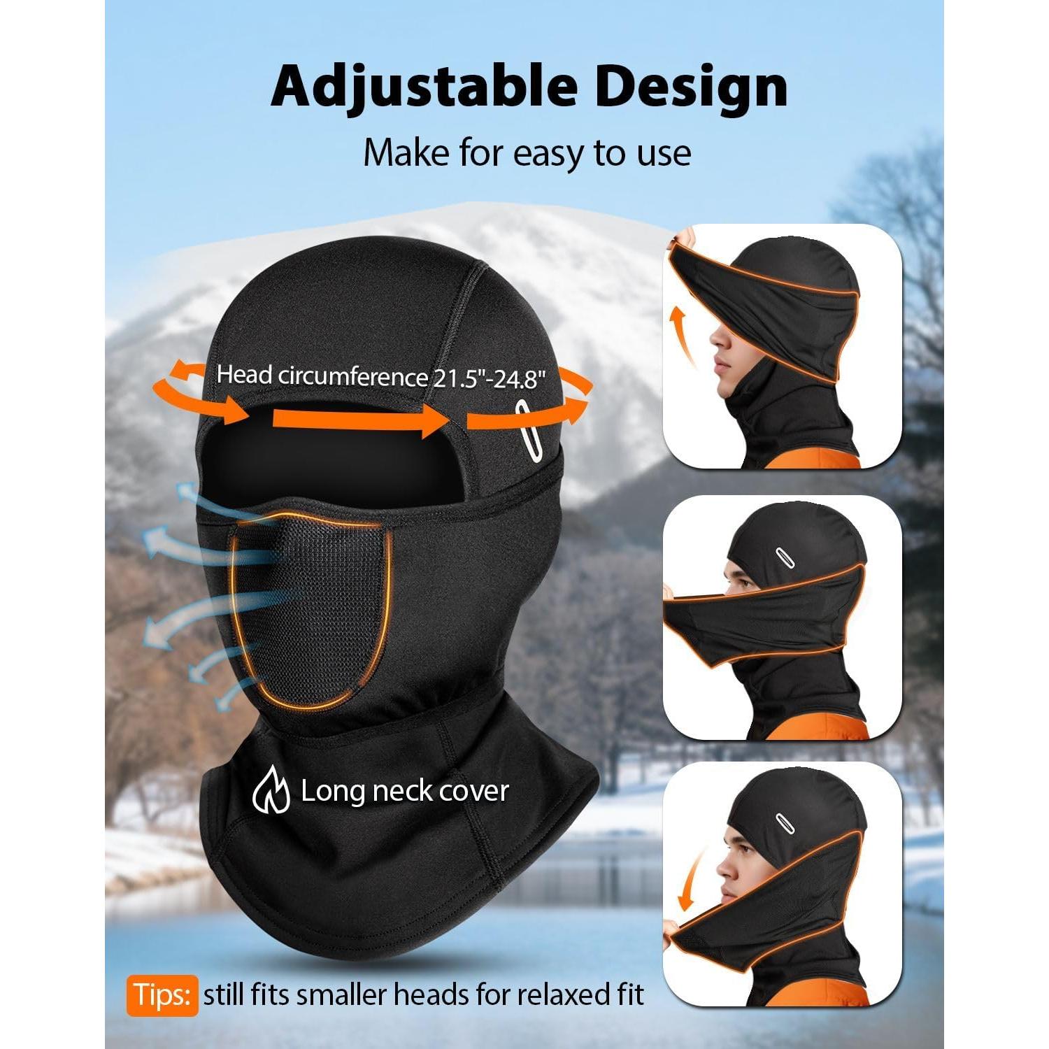 Pasamontañas RIGWARL Térmico Unisex para Esquí y Ciclismo