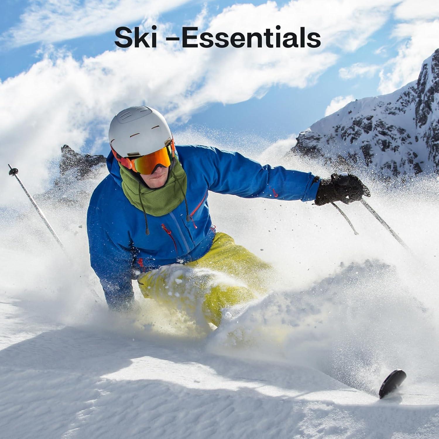 Mascarilla de Esquí Joyoldelf Verde Ejército para Hombre y Mujer