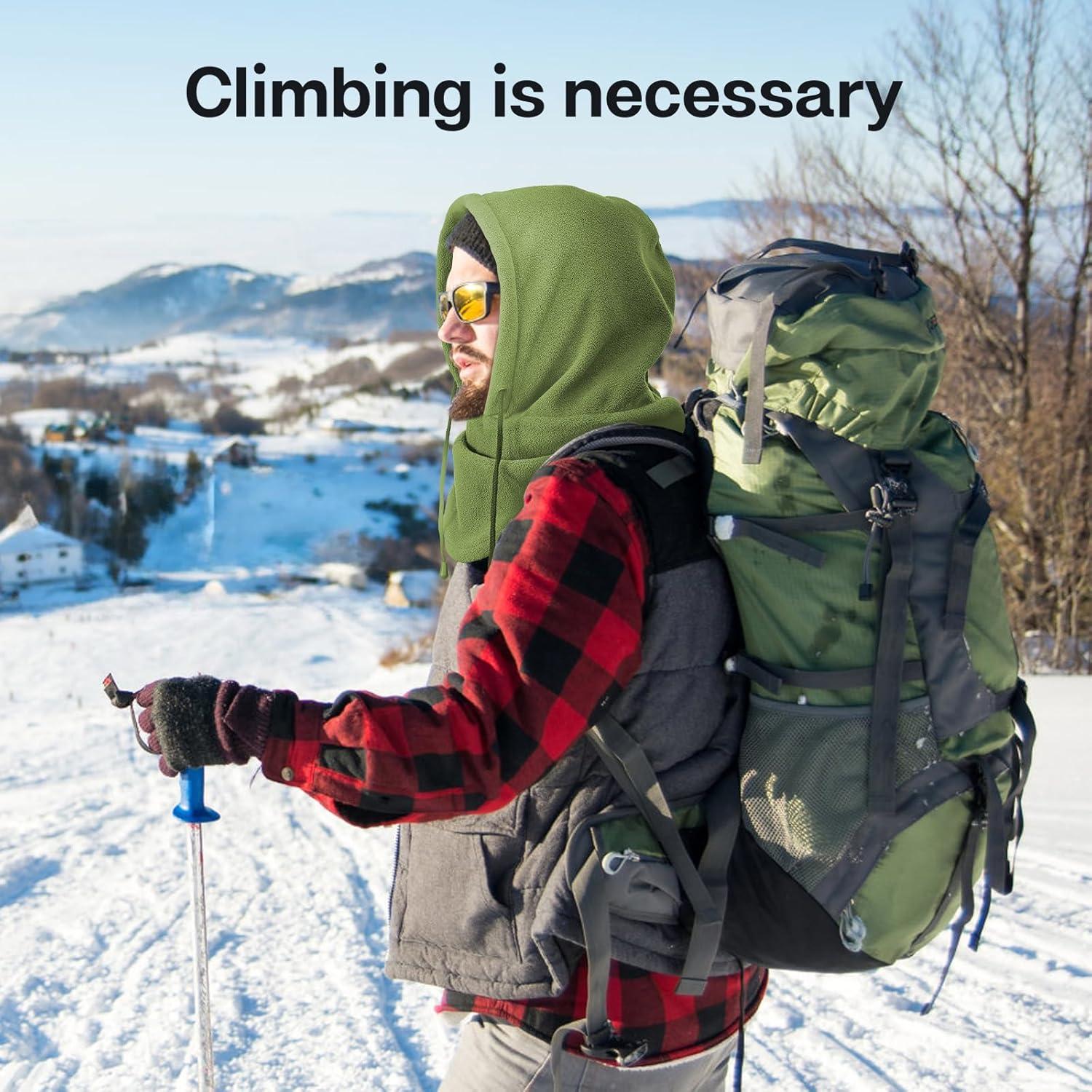 Mascarilla de Esquí Joyoldelf Verde Ejército para Hombre y Mujer