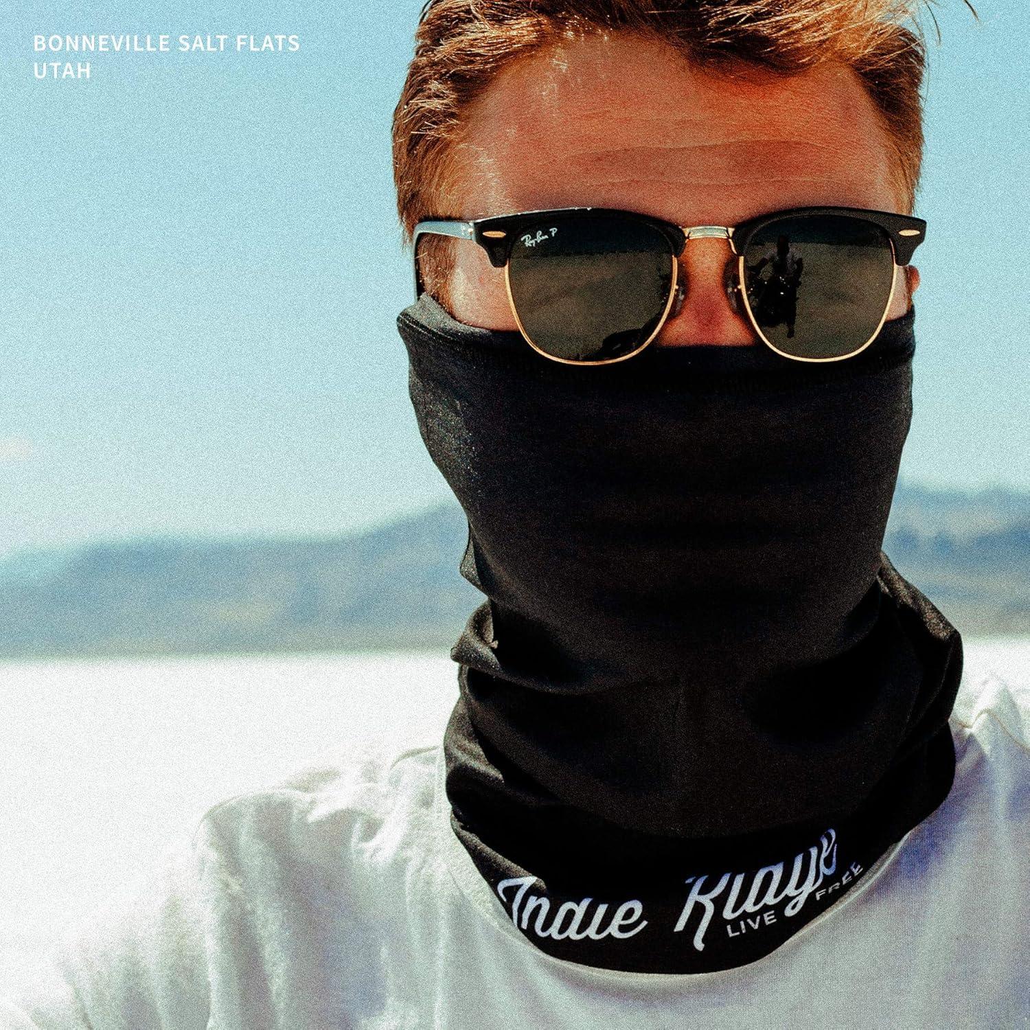 Máscara Facial Motocicleta Indie Ridge Negra Unisex - Transpirable