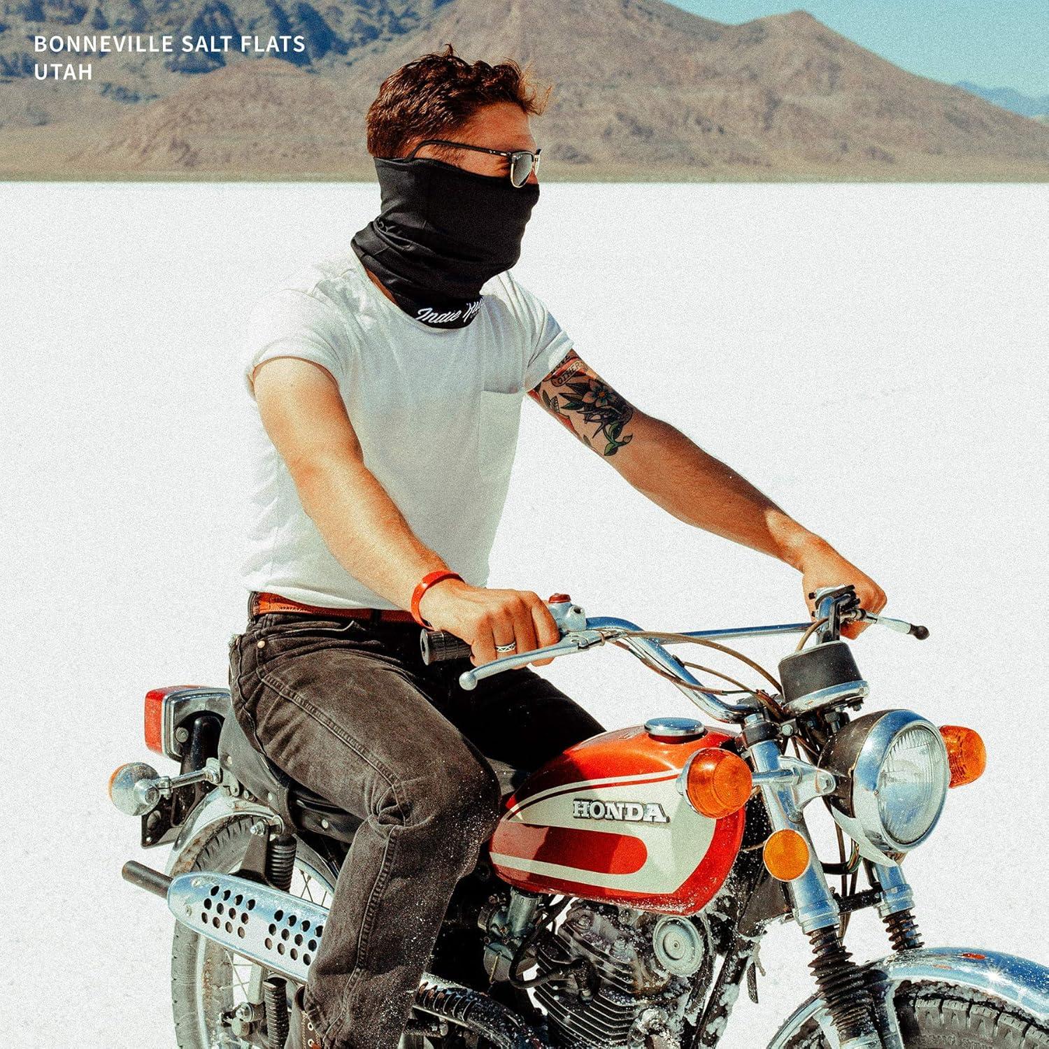 Máscara Facial Motocicleta Indie Ridge Negra Unisex - Transpirable