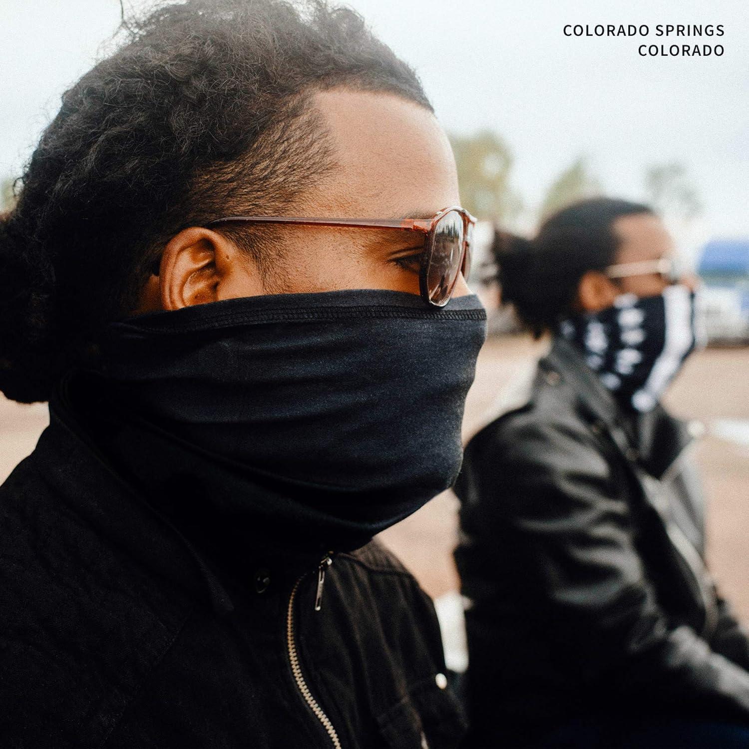 Máscara Facial Motocicleta Indie Ridge Negra Unisex - Transpirable