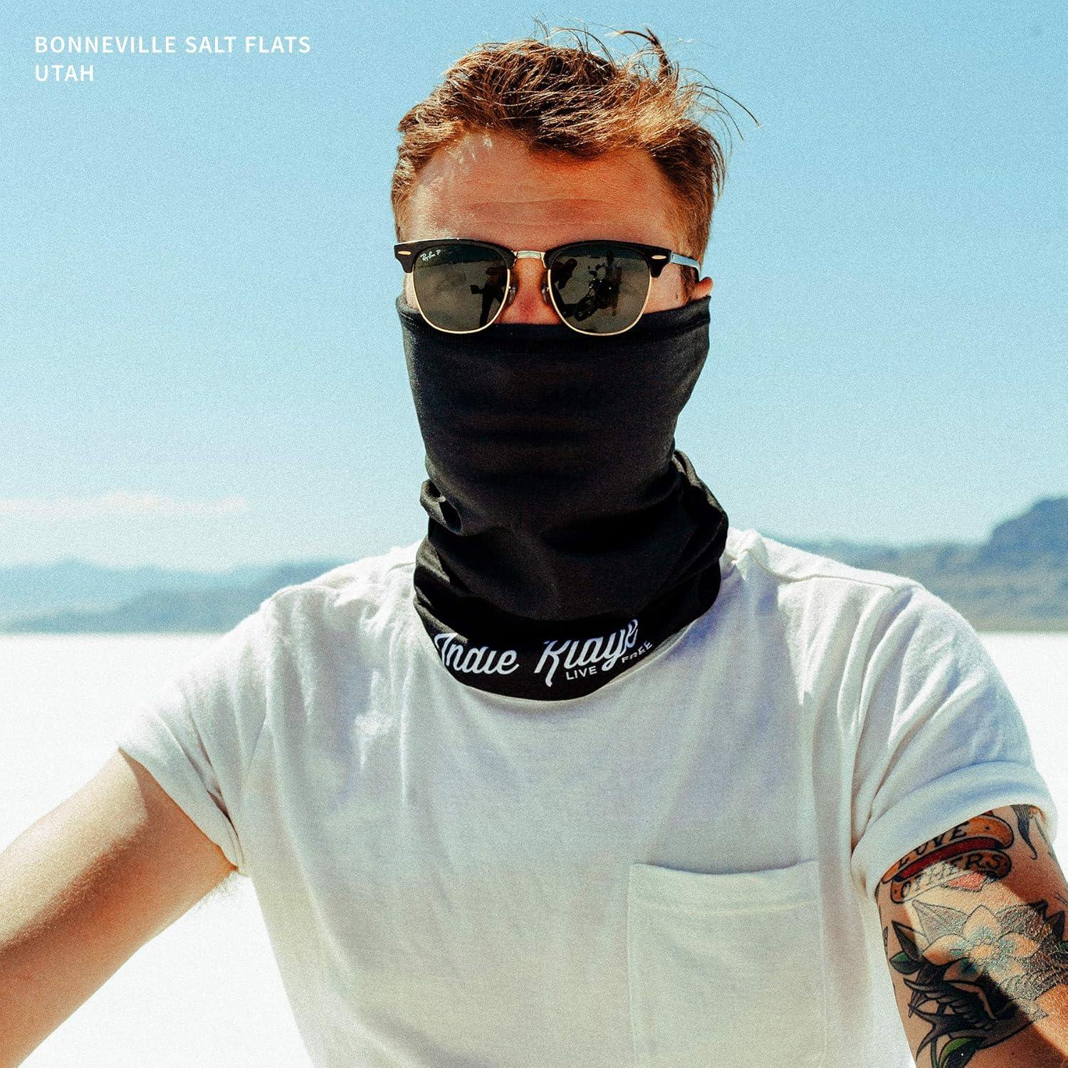 Máscara Facial Motocicleta Indie Ridge Negra Unisex - Transpirable