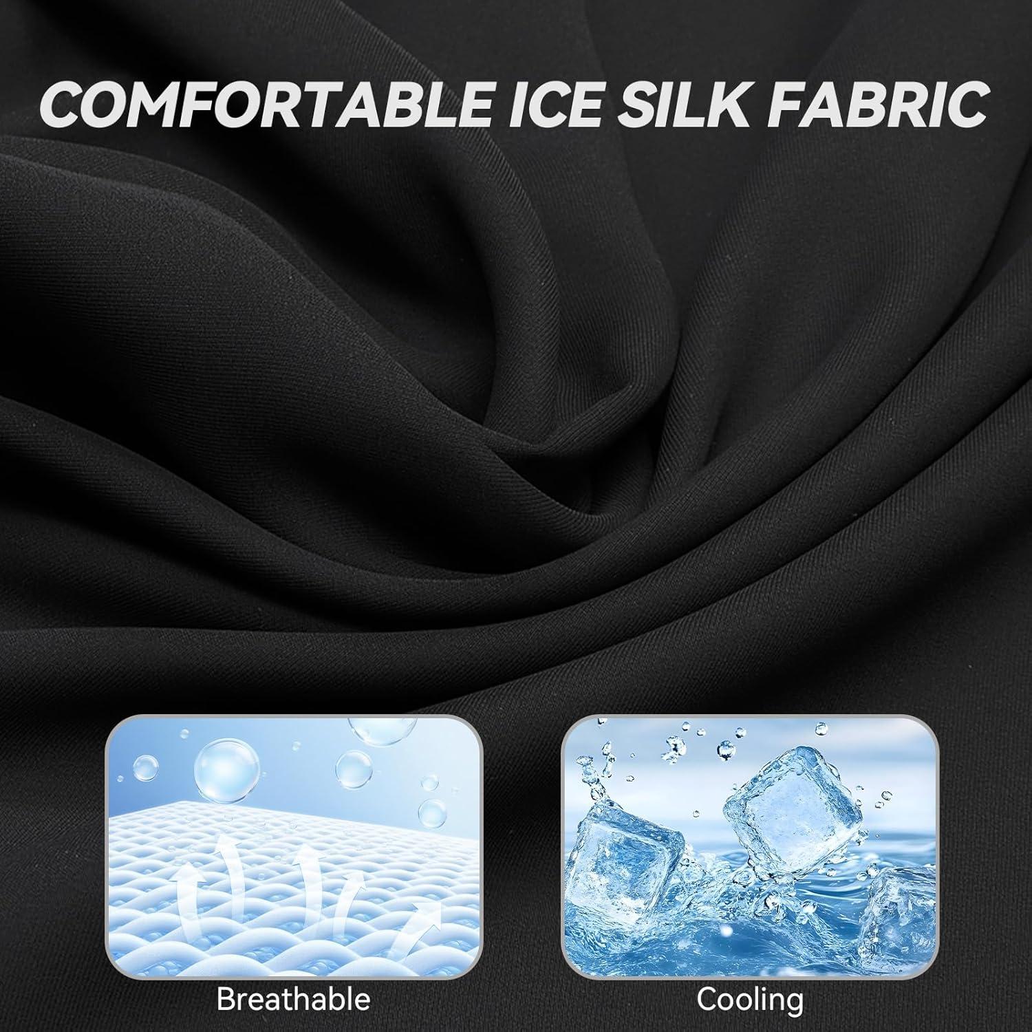 Pasamontañas de Verano Seda Fría Unisex con Agujeros para Gafas