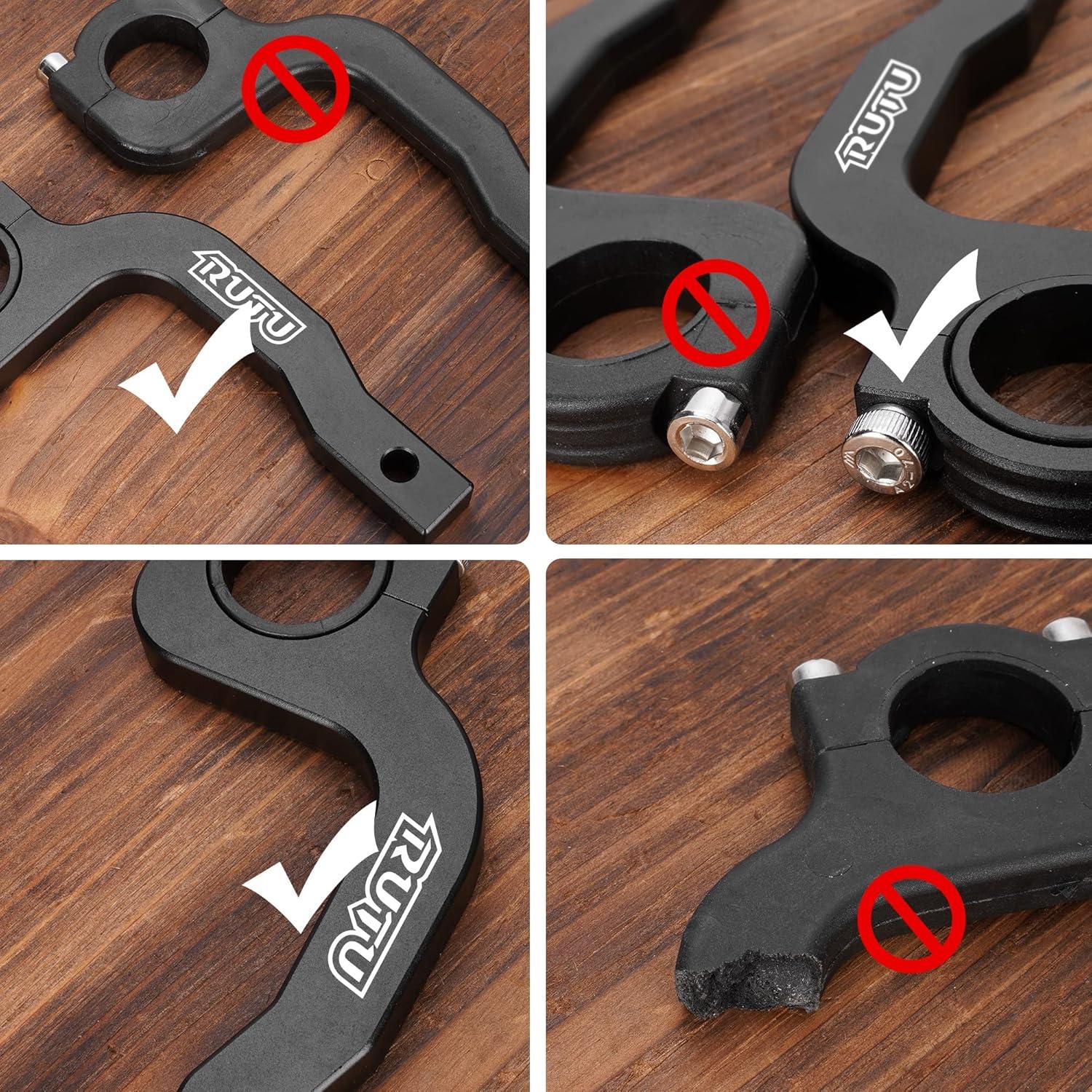 Protecciones de Manos WATODAY para ATV y Motocicletas - Negro