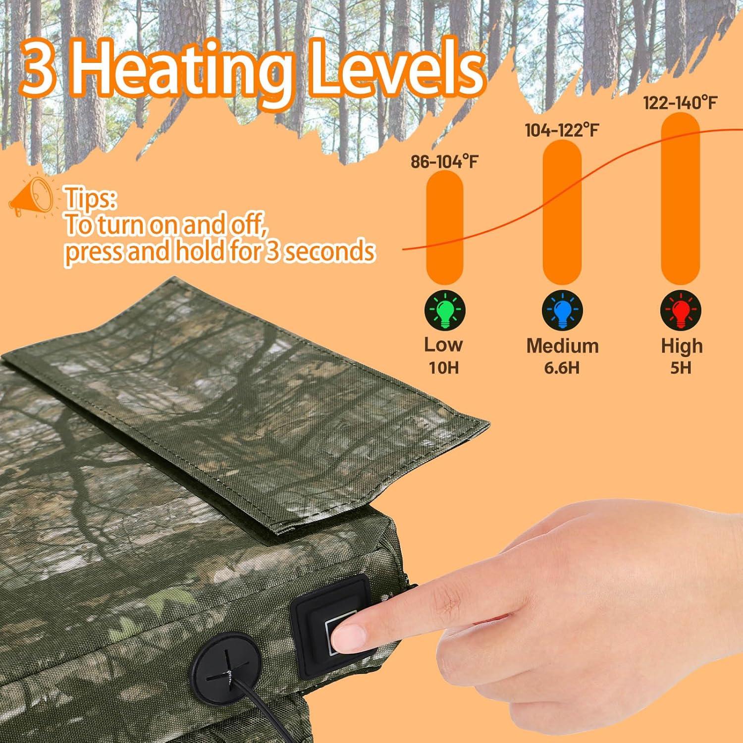 Cojín de Asiento Calentado Alphatool con Respaldo 42x32cm