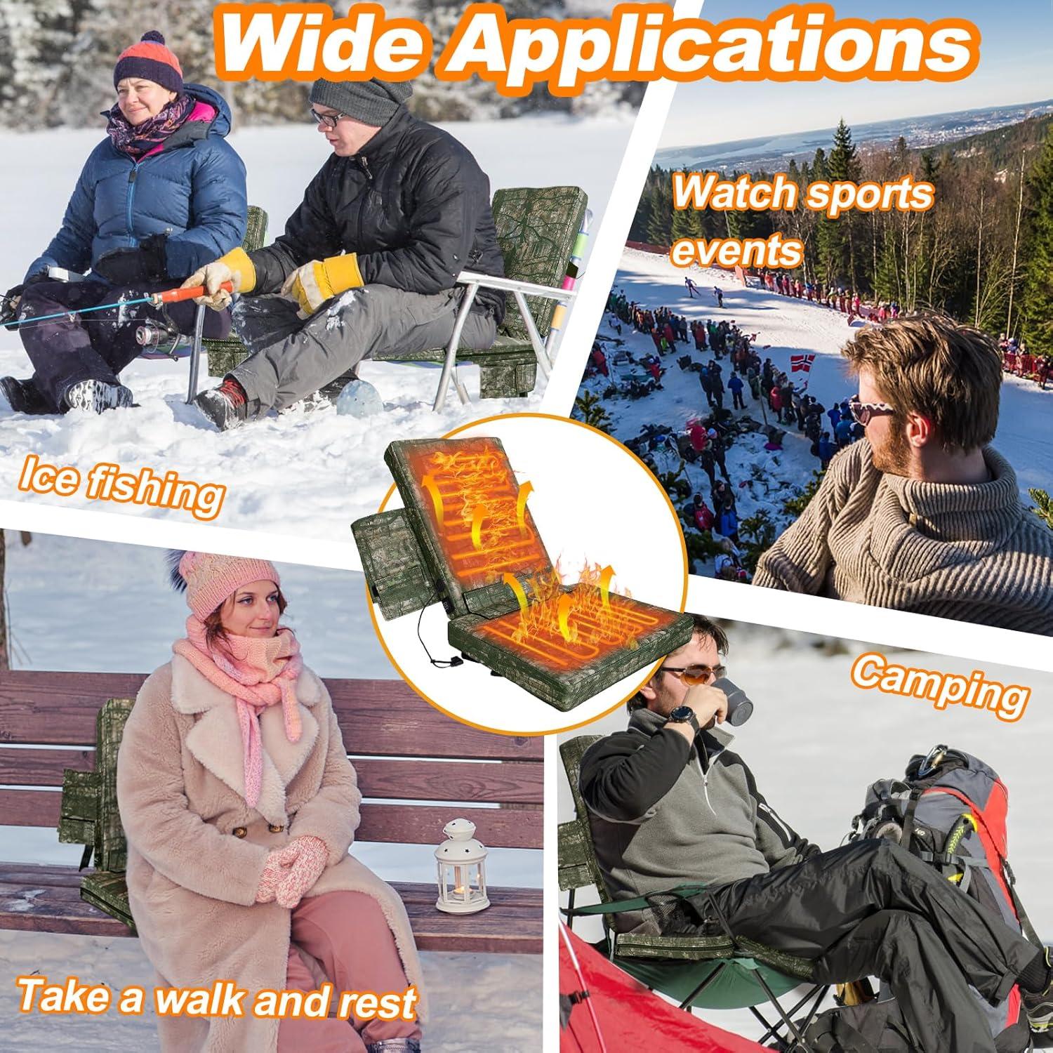 Cojín de Asiento Calentado Alphatool con Respaldo 42x32cm