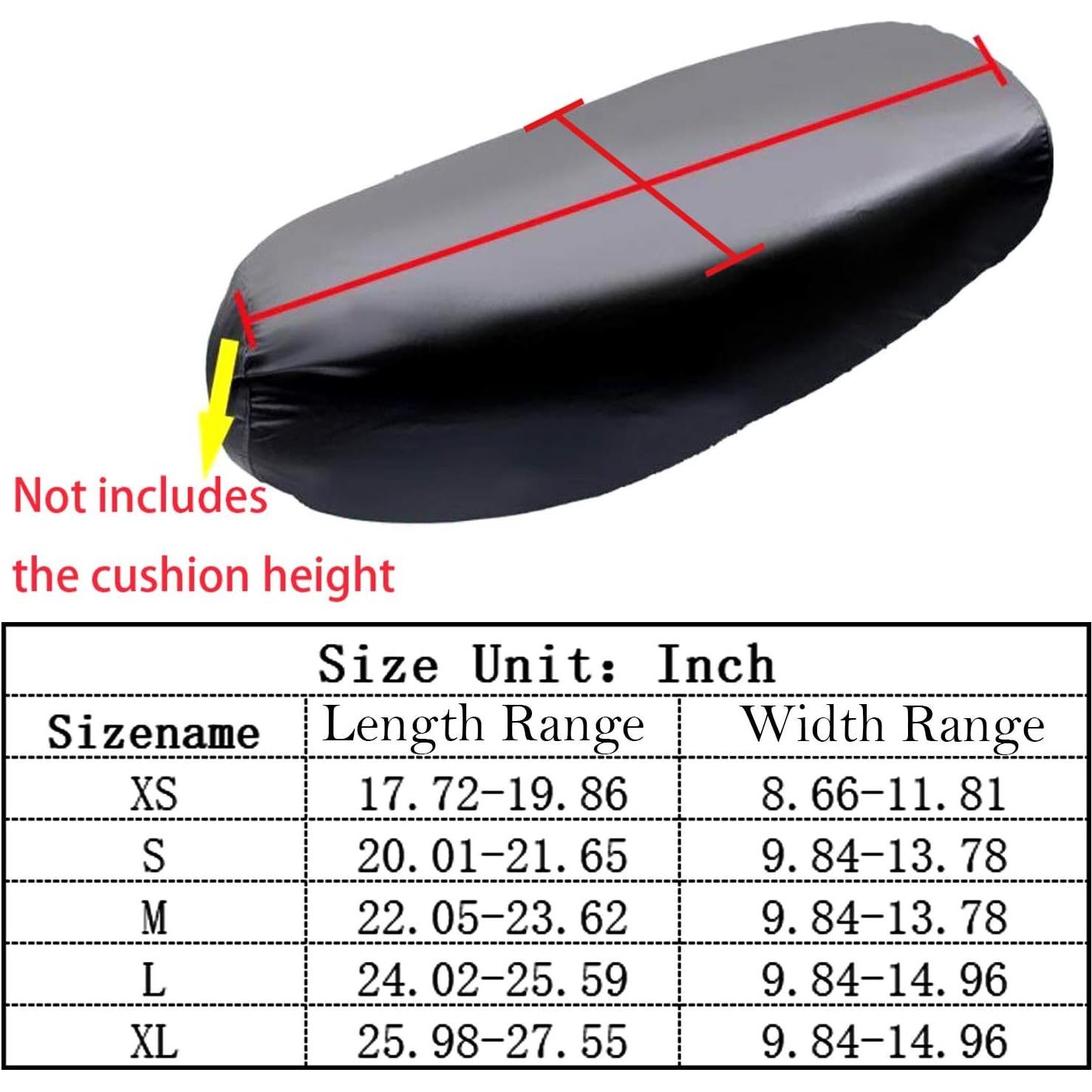 Cubierta de Asiento de Motocicleta Modengzhe XL Impermeable