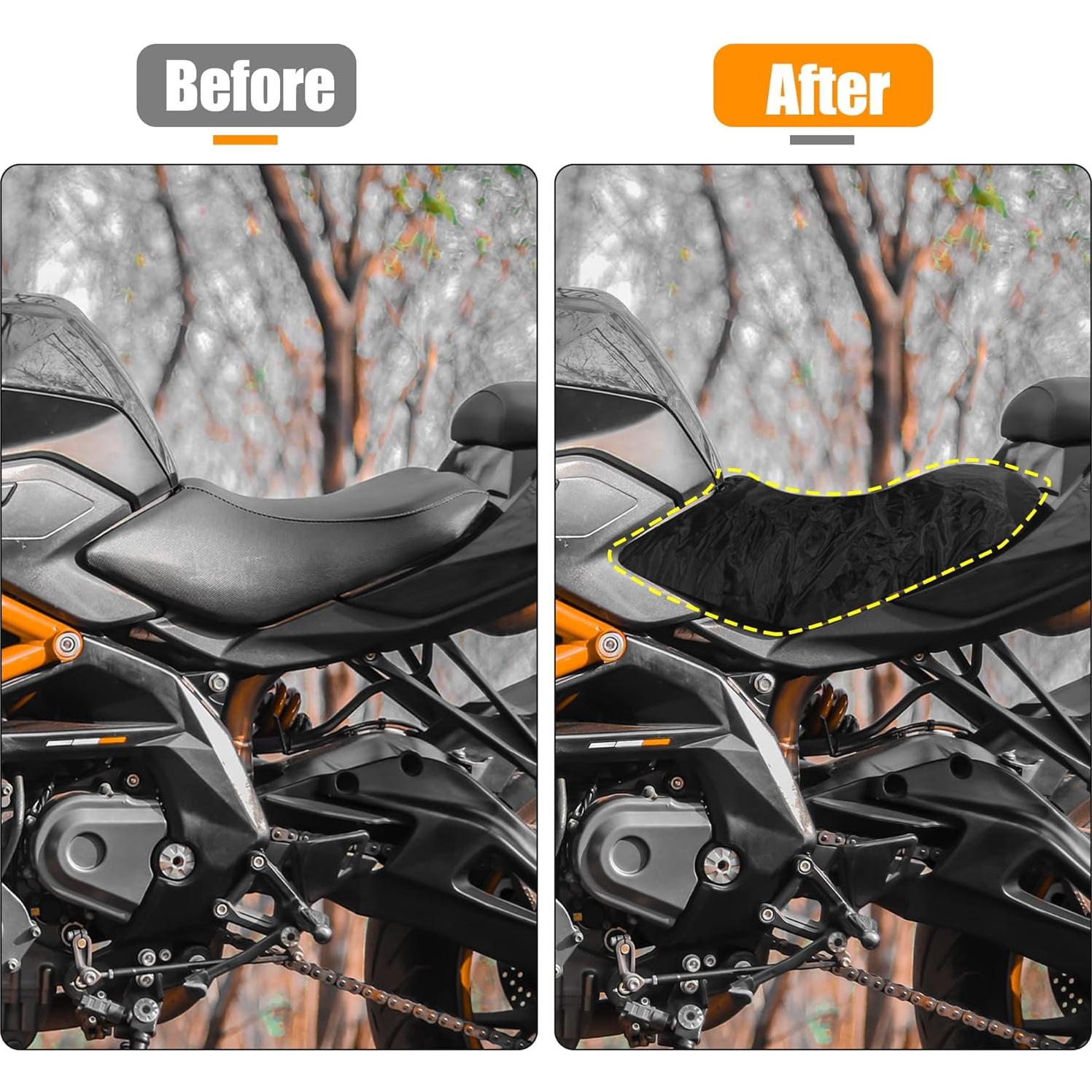 Cubierta de Asiento de Motocicleta Motoforti 2XL Impermeable 92x47cm