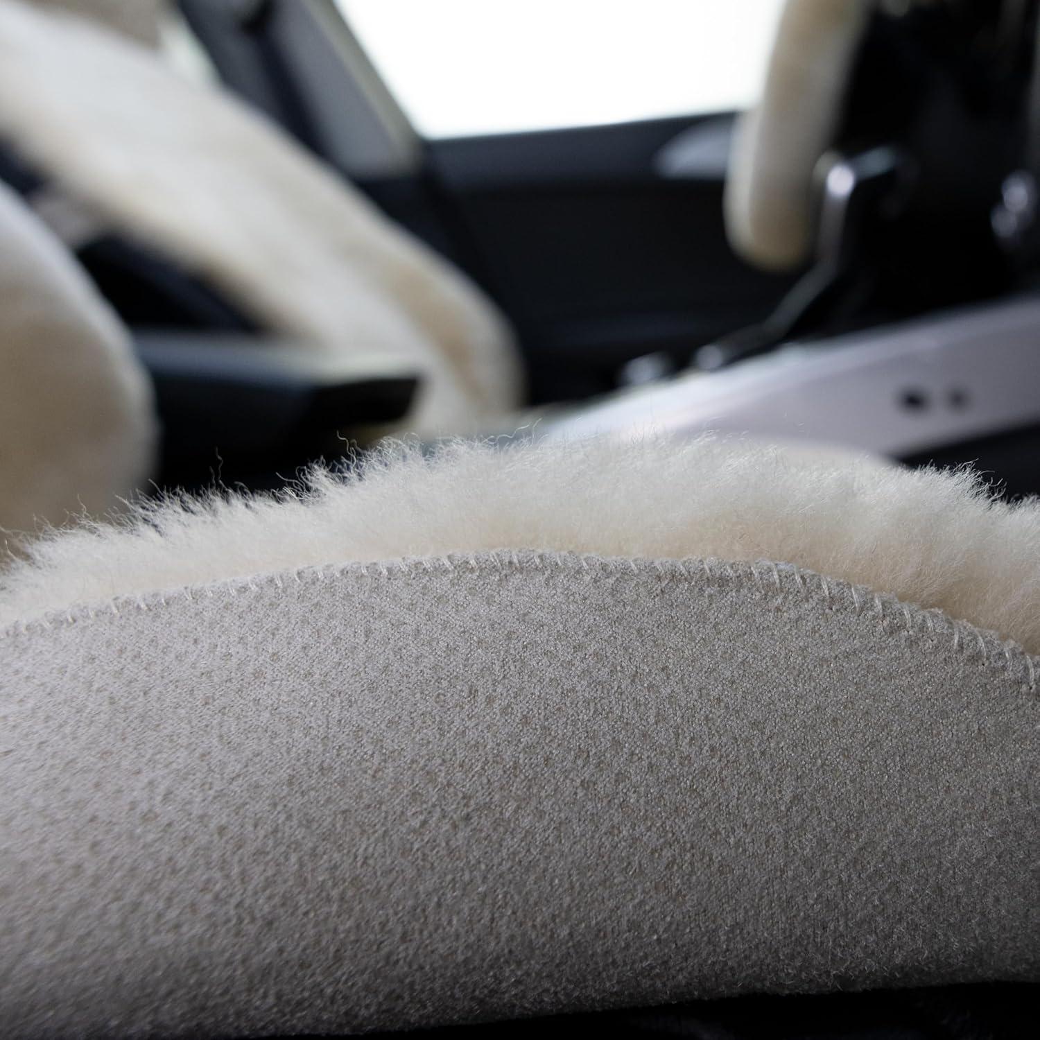 Cubierta de Asiento de Piel de Oveja AGFNGE Universal Khaki