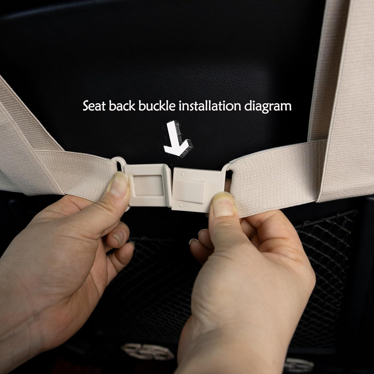 Cubierta de Asiento de Piel de Oveja AGFNGE Universal Khaki