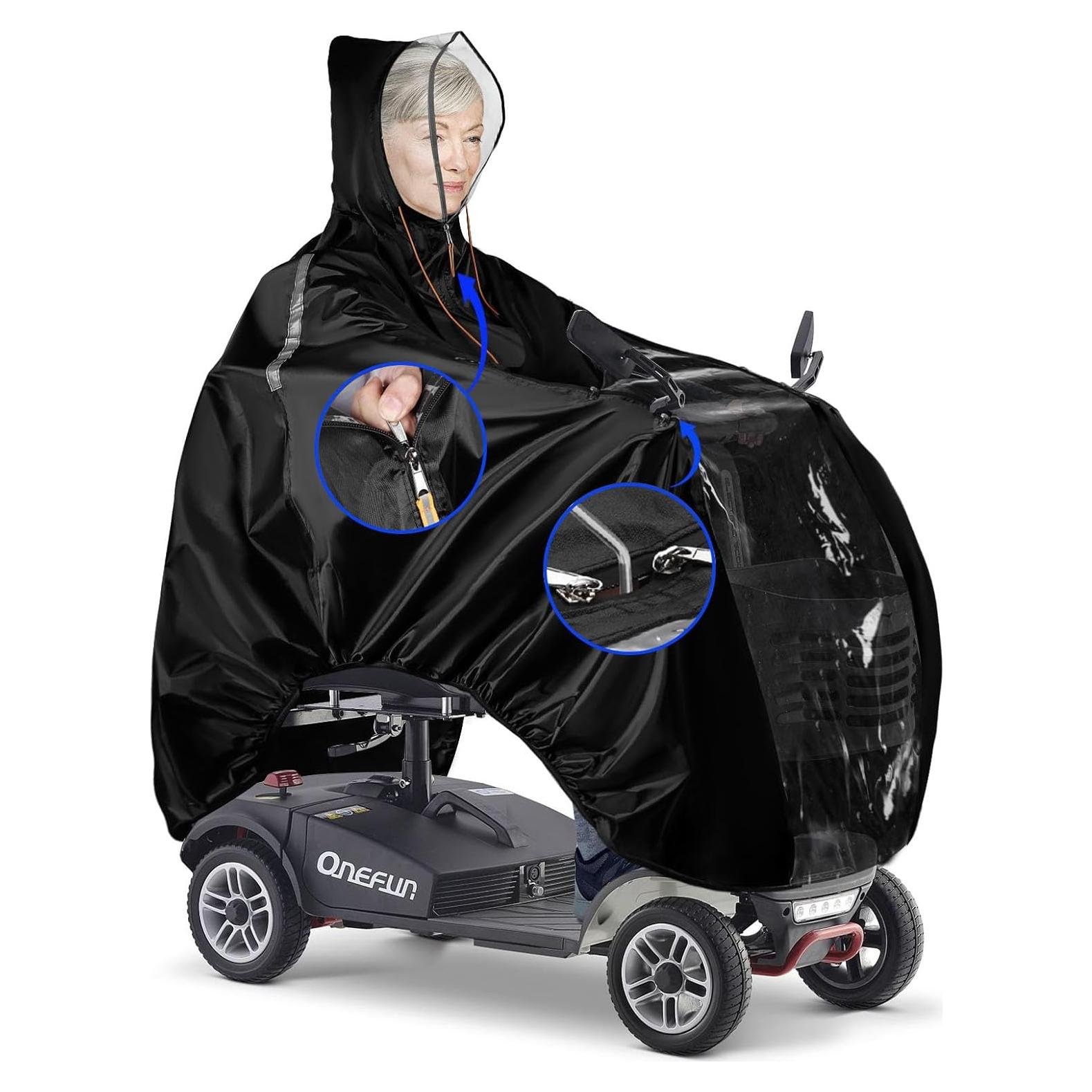 Cubierta de Lluvia ZHOUMADE para Scooter de Movilidad 180 cm