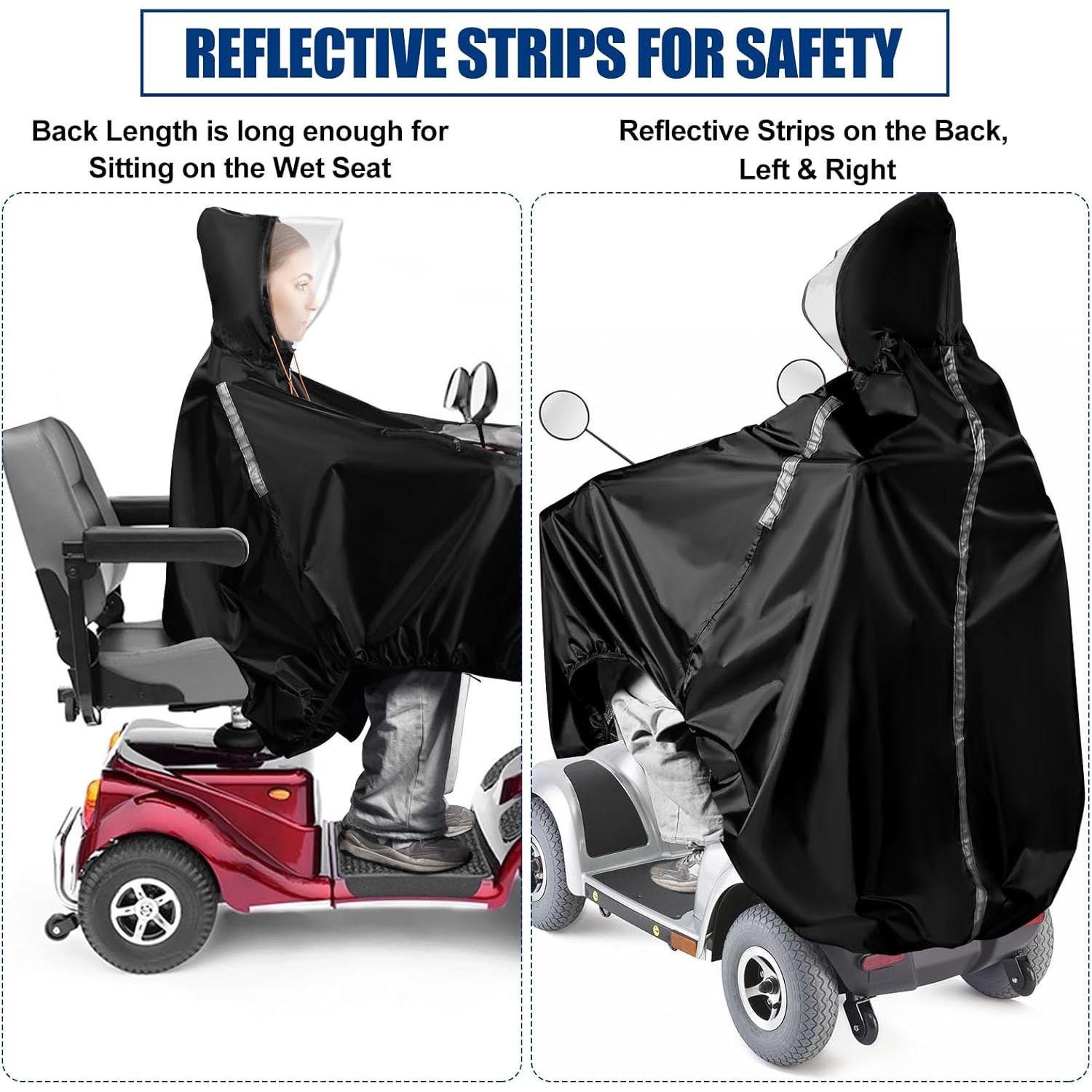 Cubierta de Lluvia ZHOUMADE para Scooter de Movilidad 180 cm