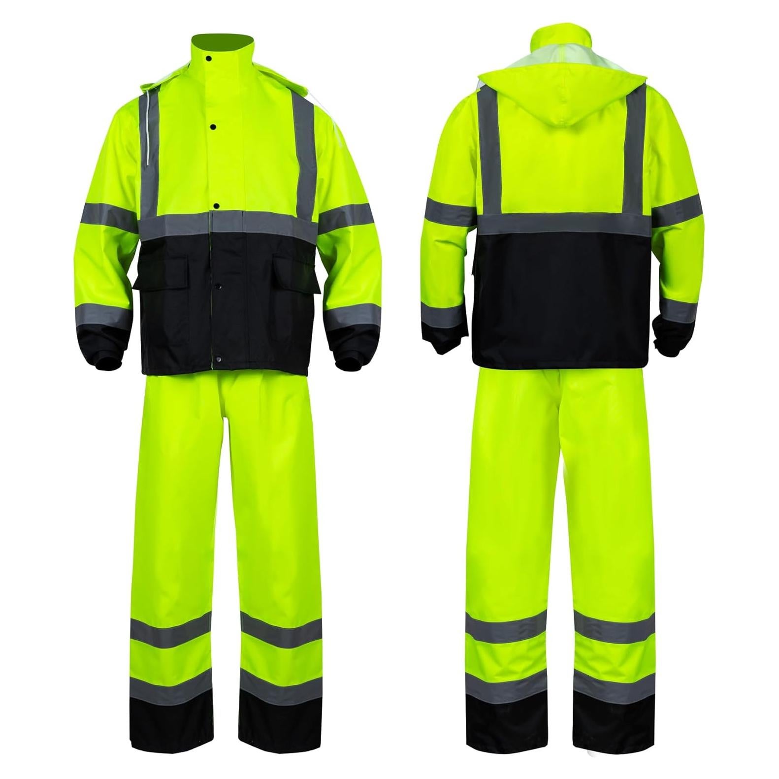Traje de Lluvia Alta Visibilidad FONIRRA L/XL Amarillo Reflectante